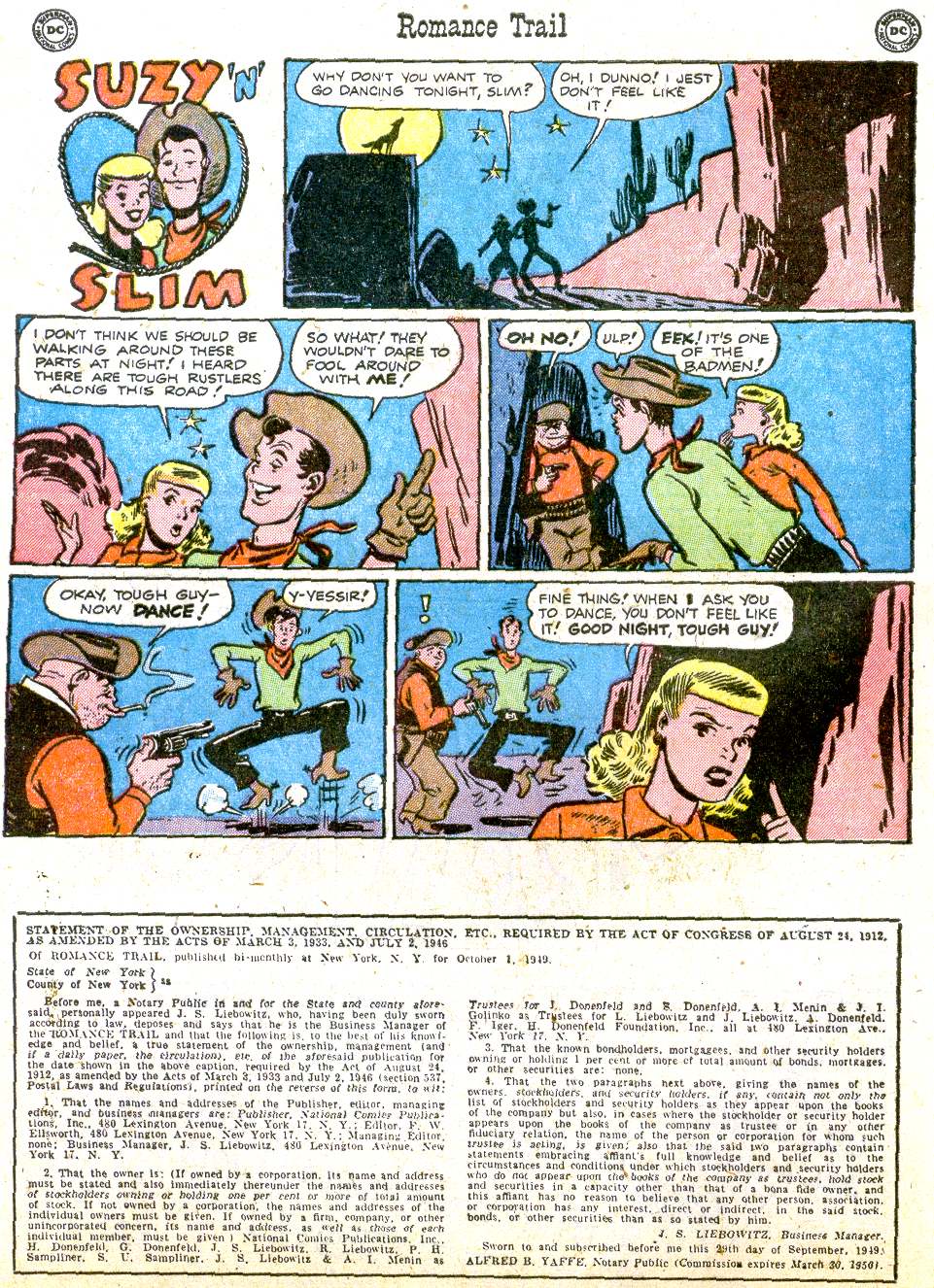 Read online Romance Trail comic -  Issue #5 - 40