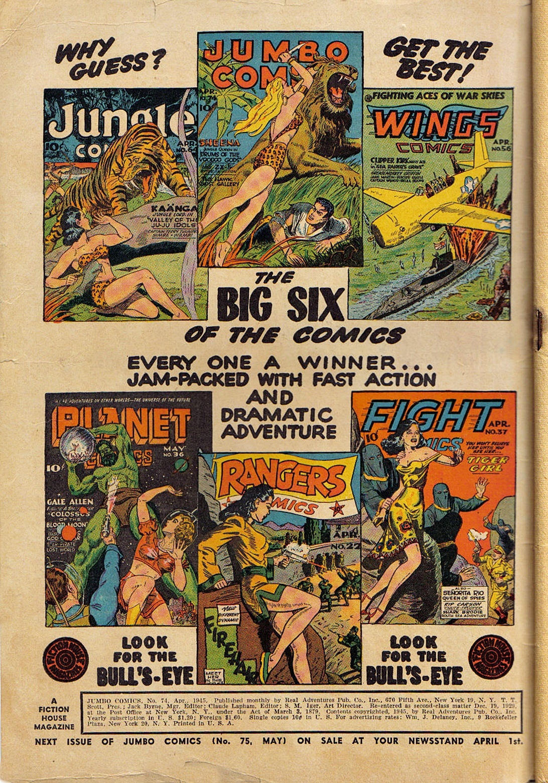 Read online Jumbo Comics comic -  Issue #74 - 2