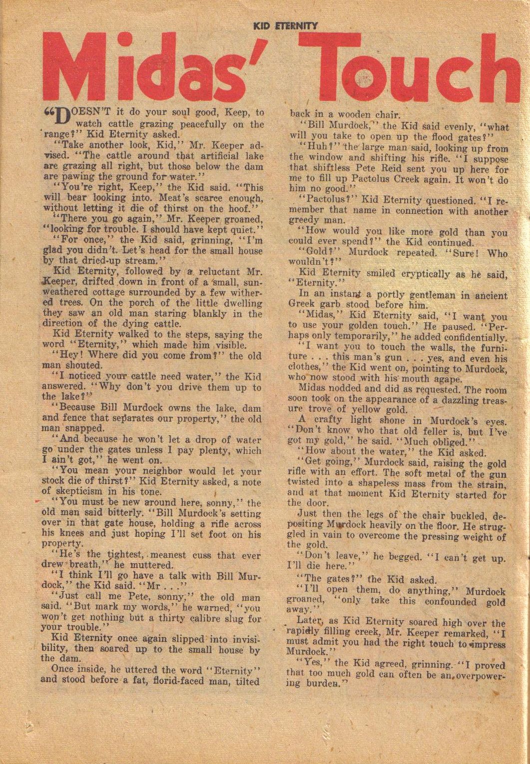 Read online Kid Eternity (1946) comic -  Issue #15 - 23