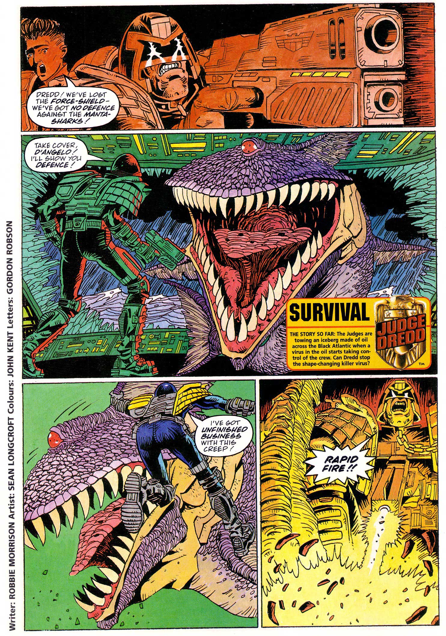 Read online Judge Dredd Lawman of the Future comic -  Issue #14 - 3