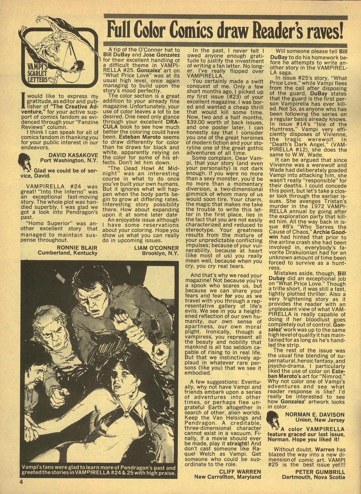 Read online Vampirella (1969) comic -  Issue #28 - 4
