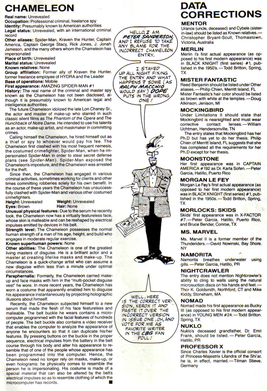 Read online The Official Handbook of the Marvel Universe: Update '89 comic -  Issue #3 - 51
