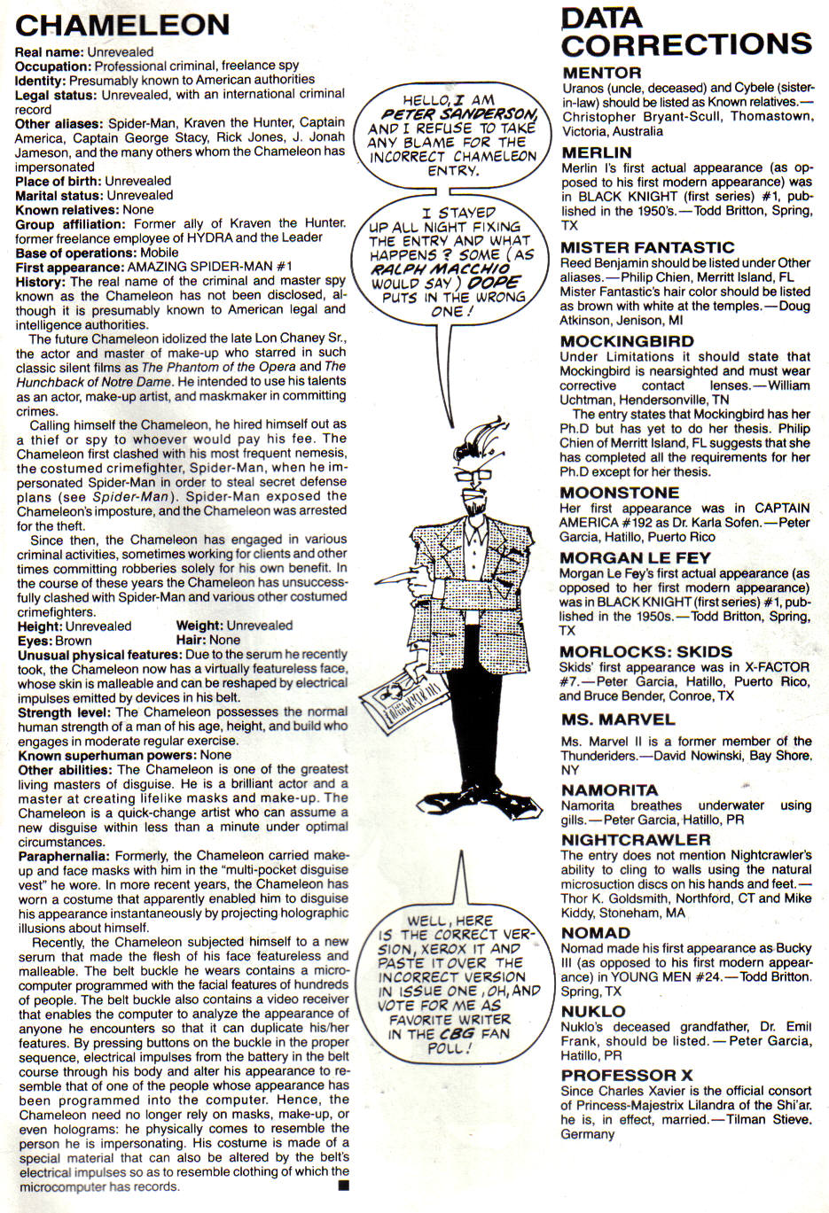 The Official Handbook of the Marvel Universe: Update '89 issue 3 - Page 51