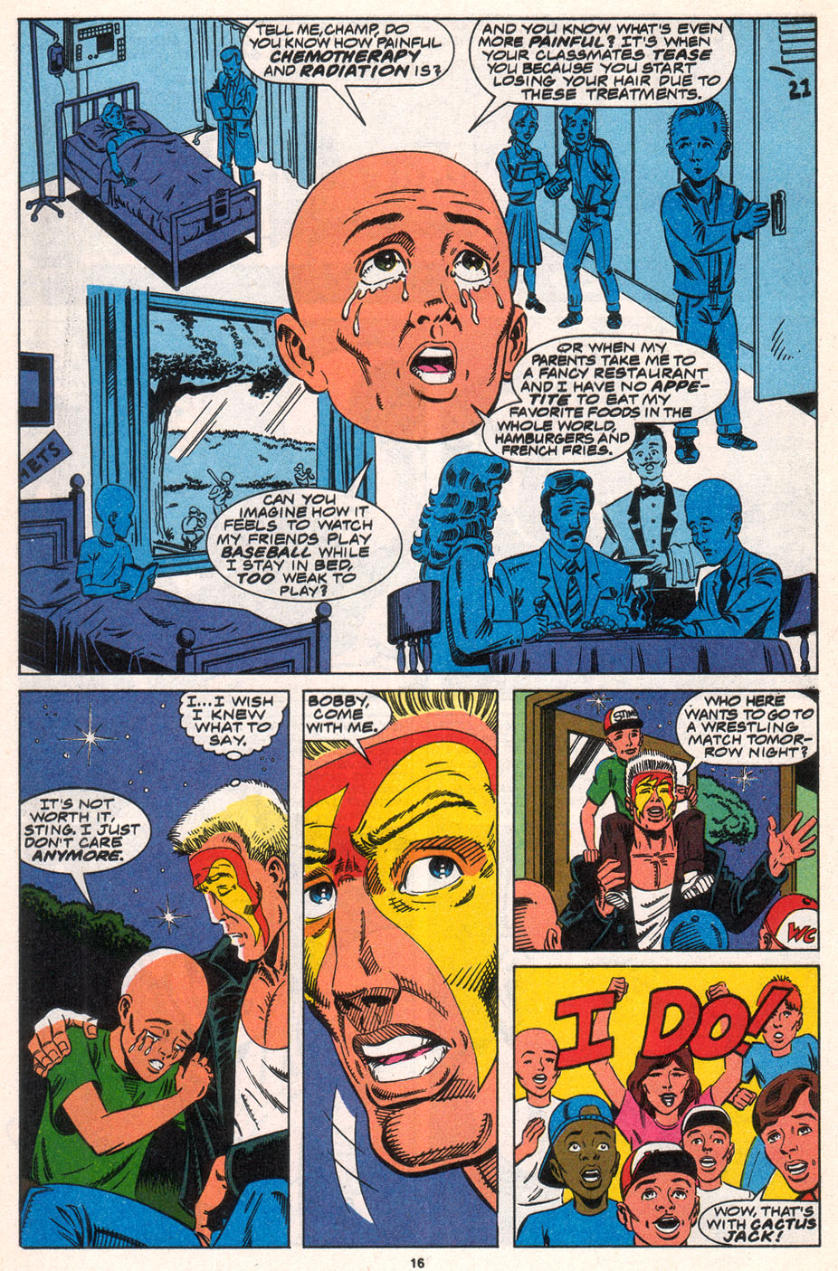 Read online WCW World Championship Wrestling comic -  Issue #8 - 16