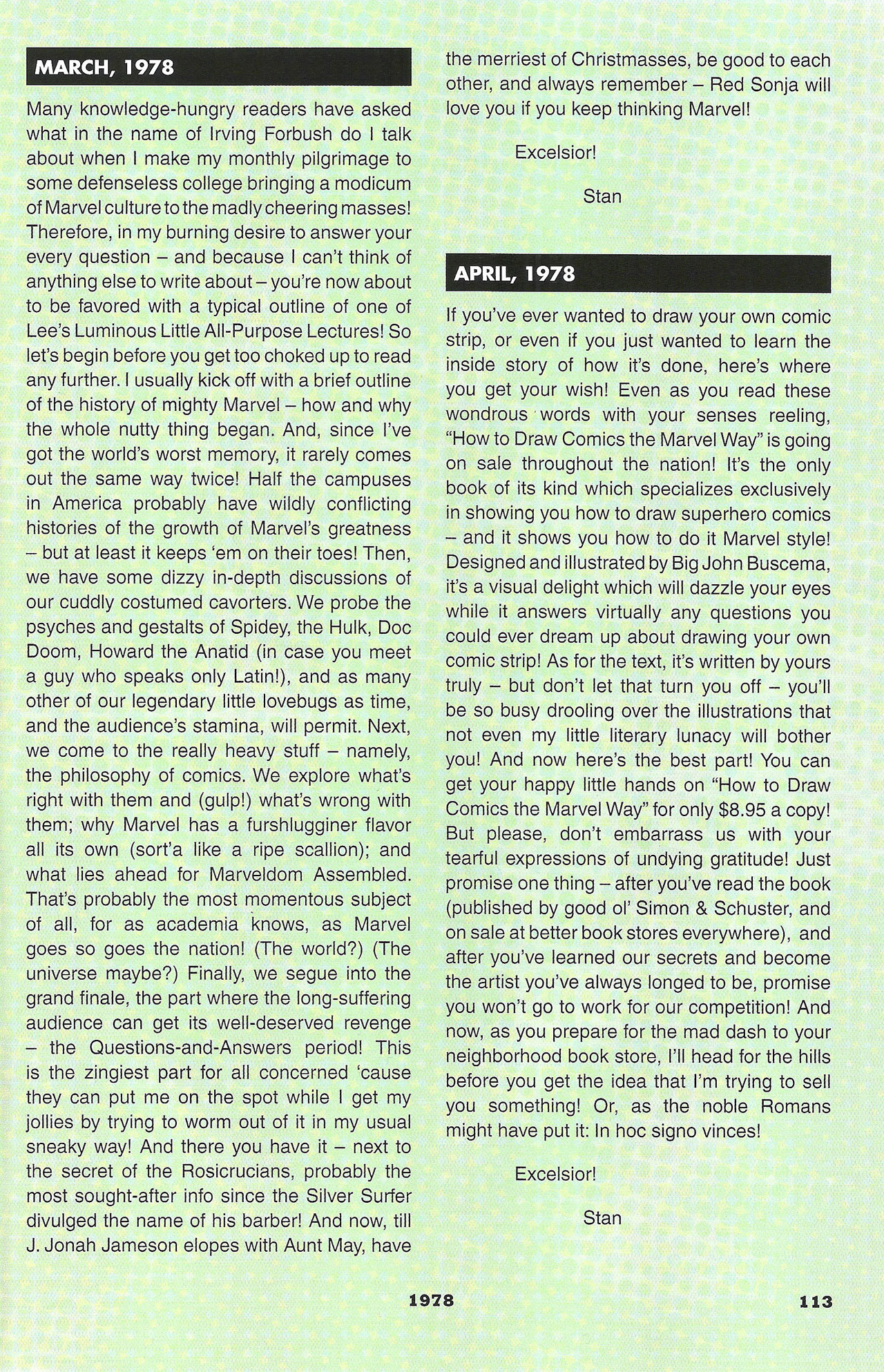 Read online Stan's Soapbox: The Collection comic -  Issue # TPB - 98