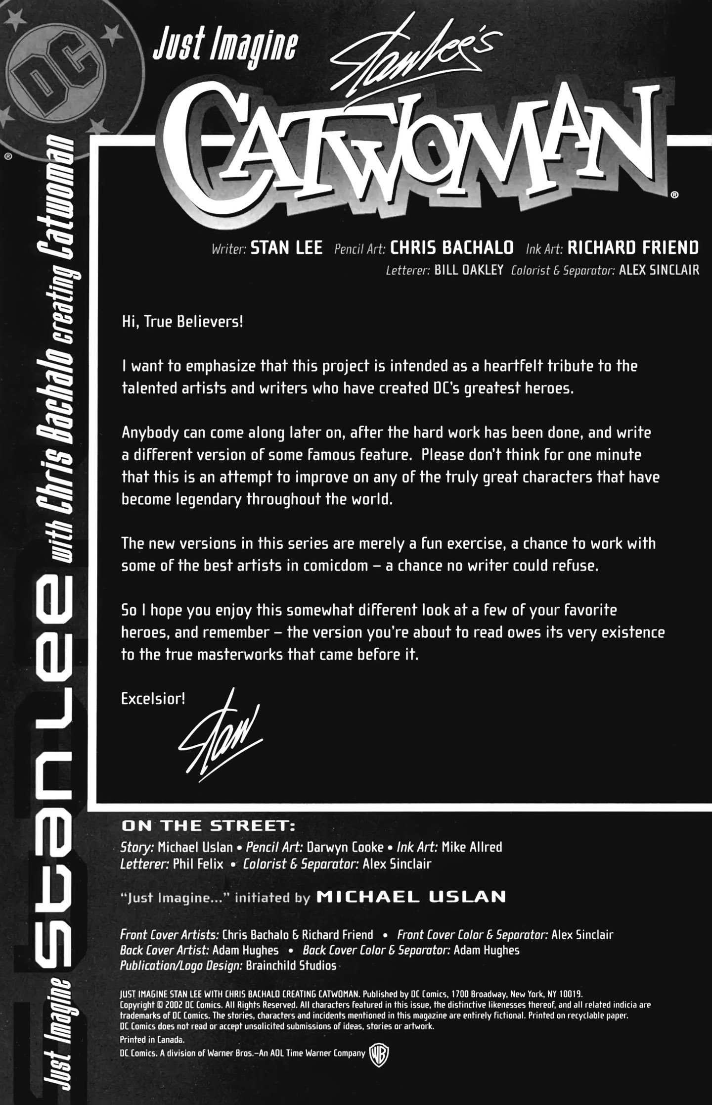 Read online Just Imagine Stan Lee with Chris Bachalo Creating Catwoman comic -  Issue # Full - 2