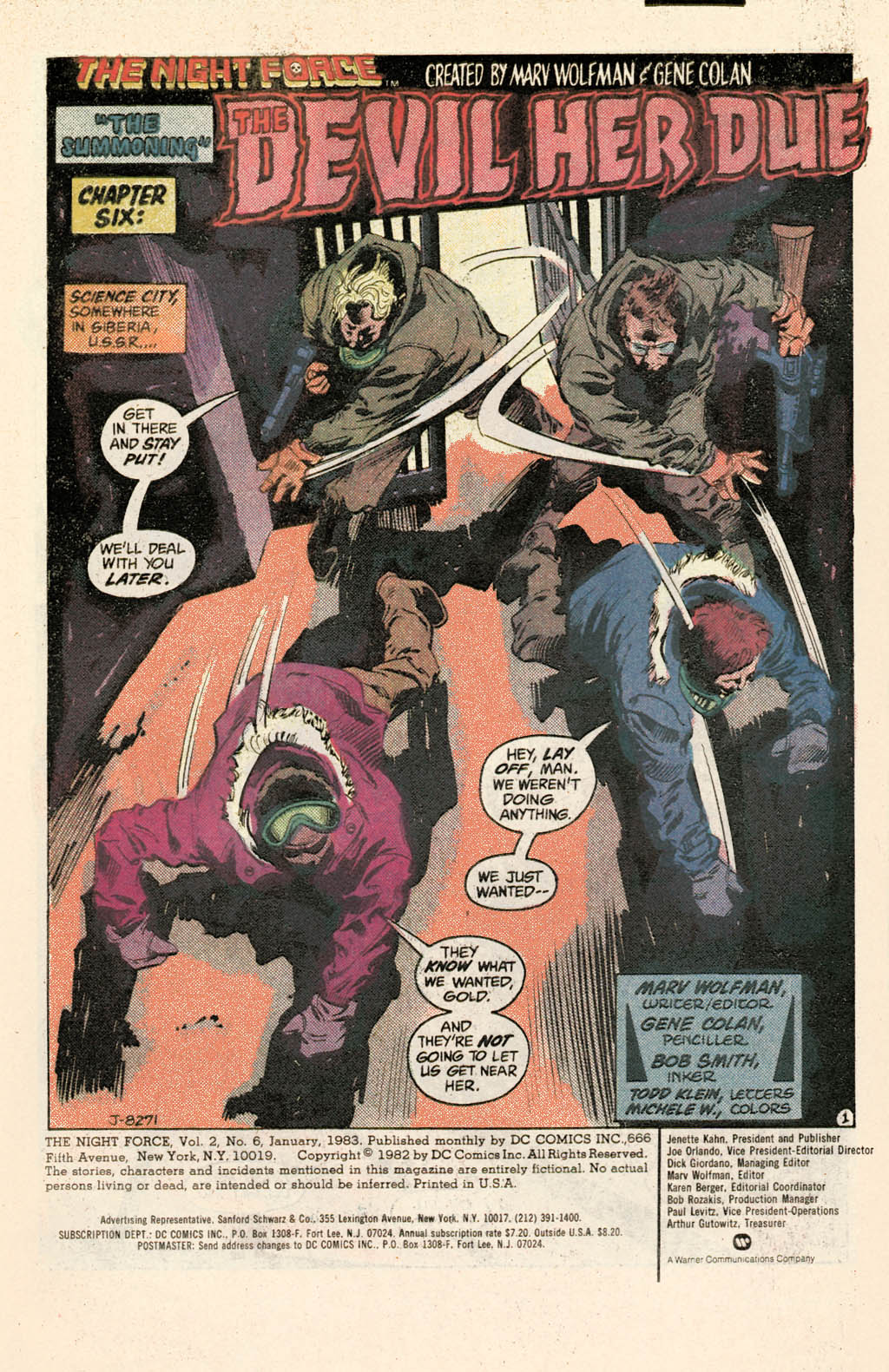 Read online The Night Force comic -  Issue #6 - 3