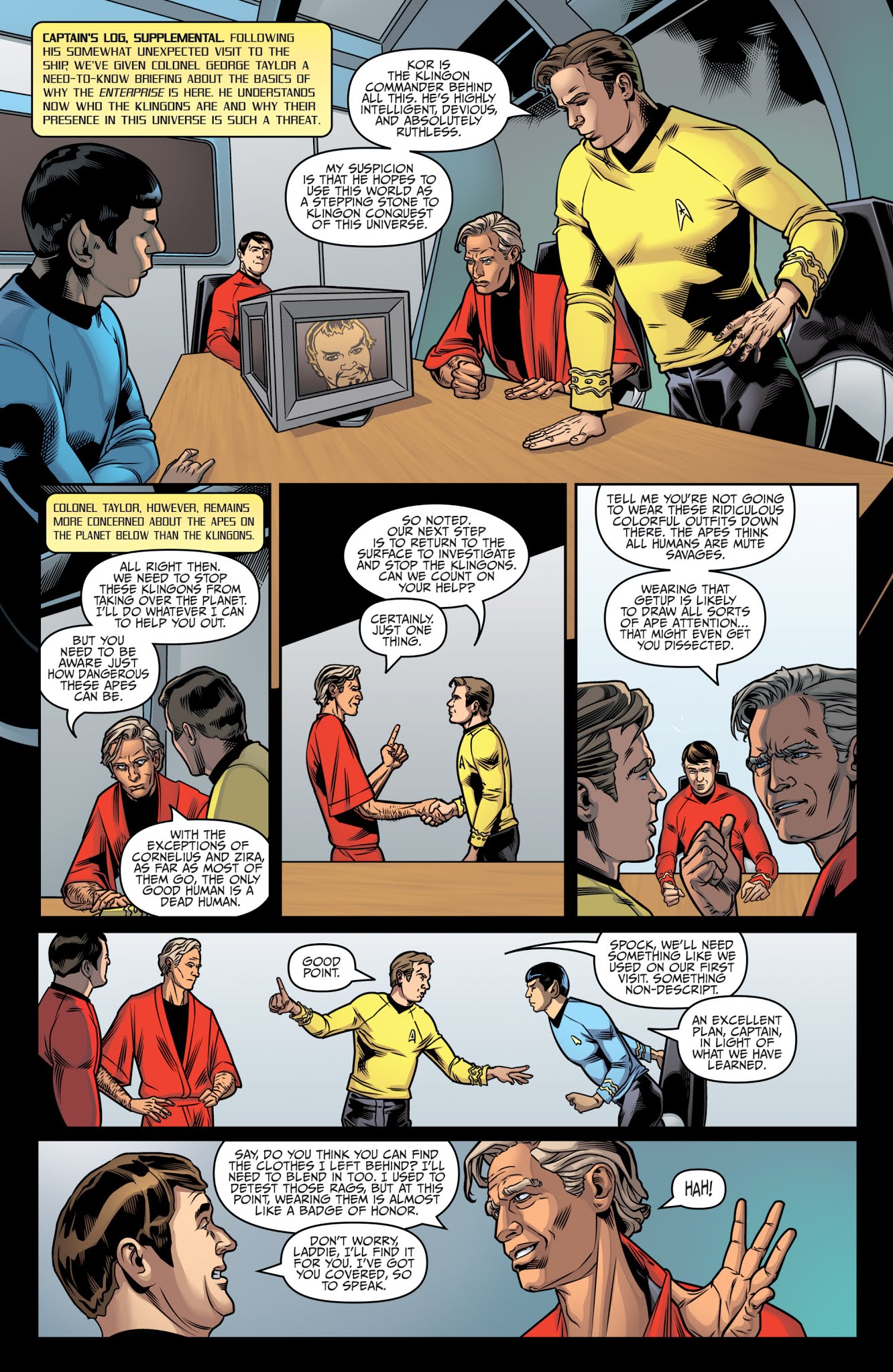Read online Star Trek/Planet of the Apes: The Primate Directive comic -  Issue #4 - 3