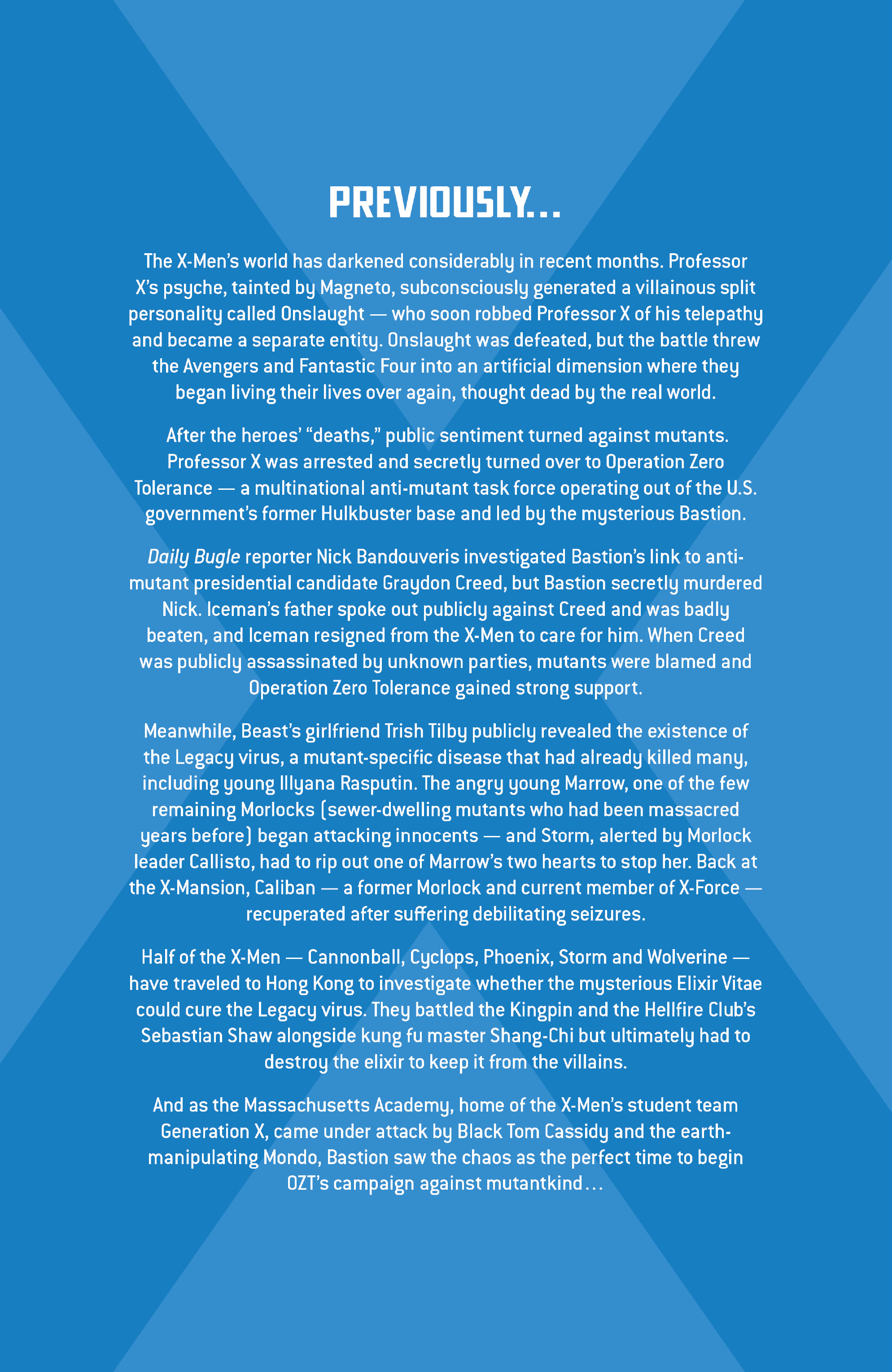 Read online X-Men Milestones: Operation Zero Tolerance comic -  Issue # TPB (Part 1) - 5