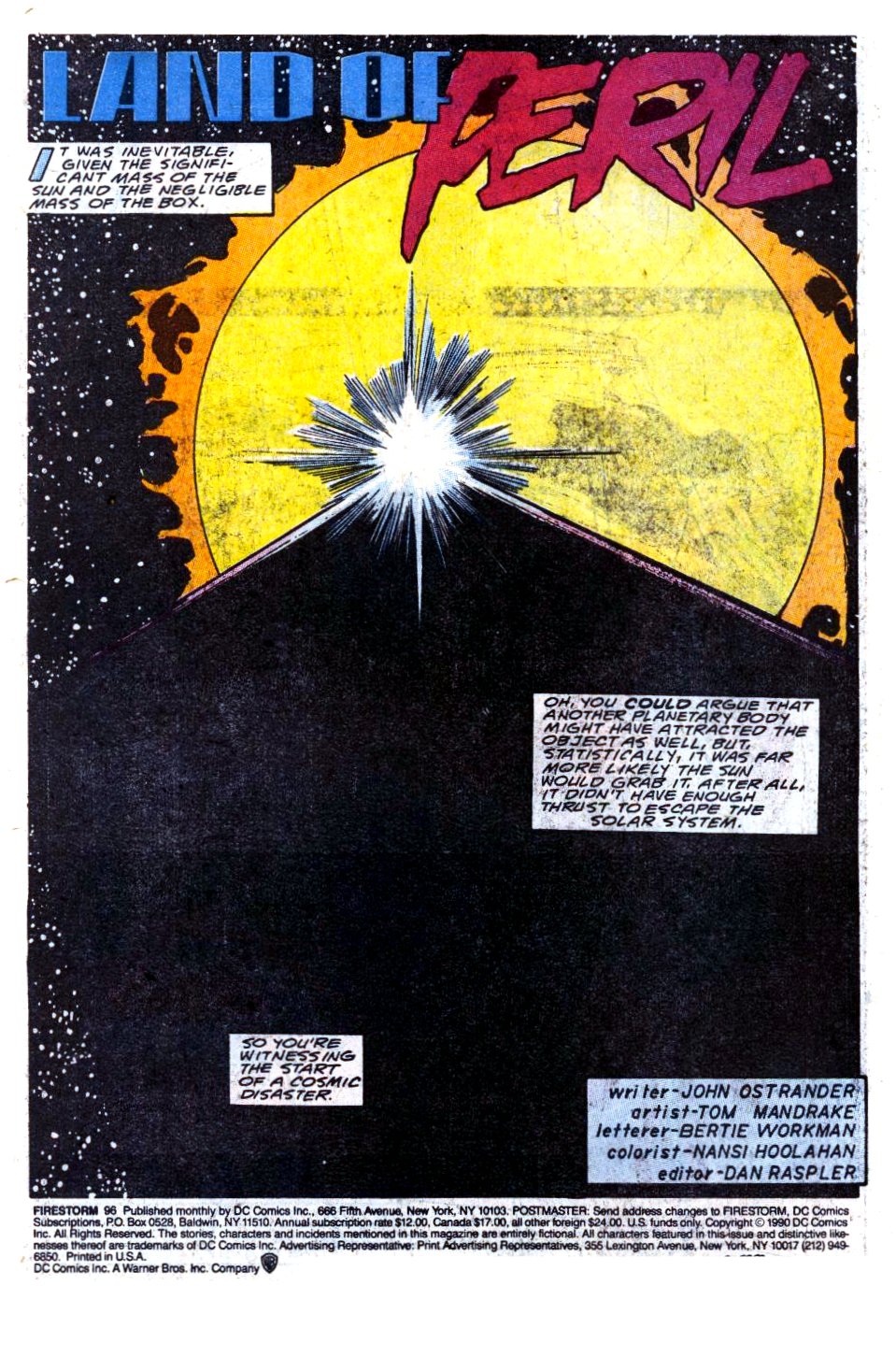 Read online Firestorm, the Nuclear Man comic -  Issue #96 - 2