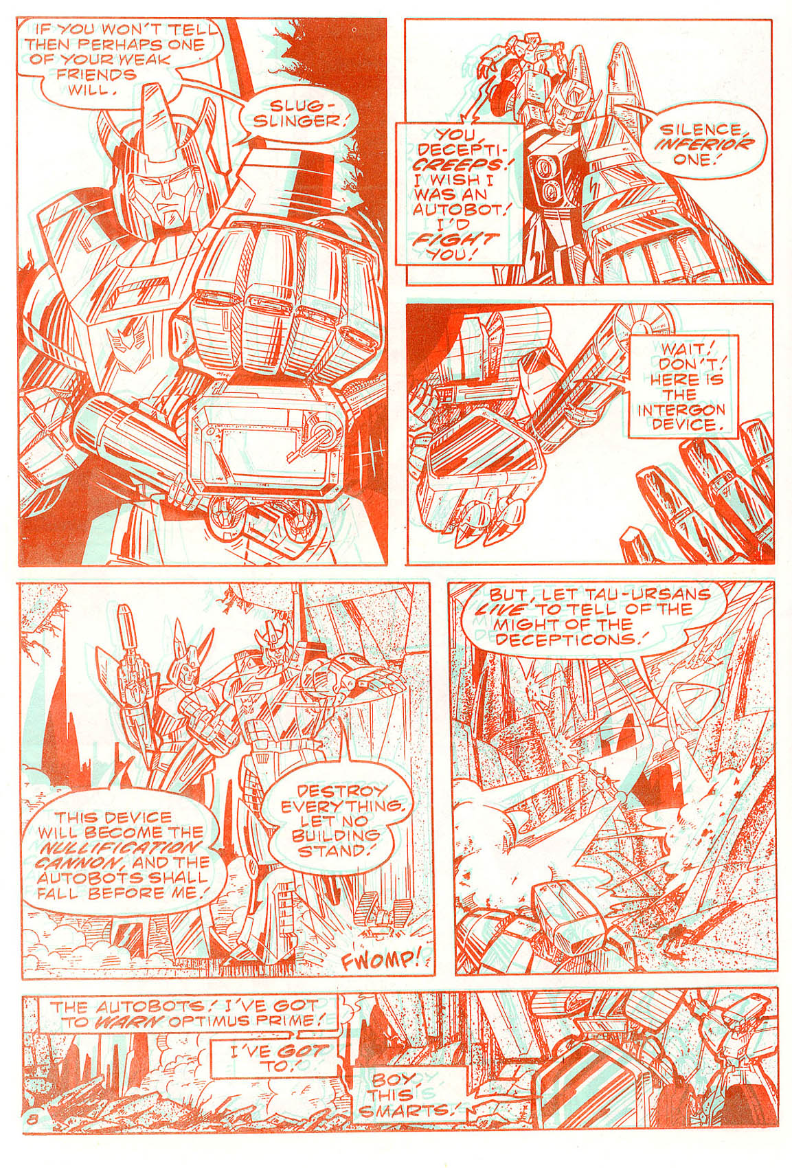 Read online The Transformers in 3-D comic -  Issue #3 - 9