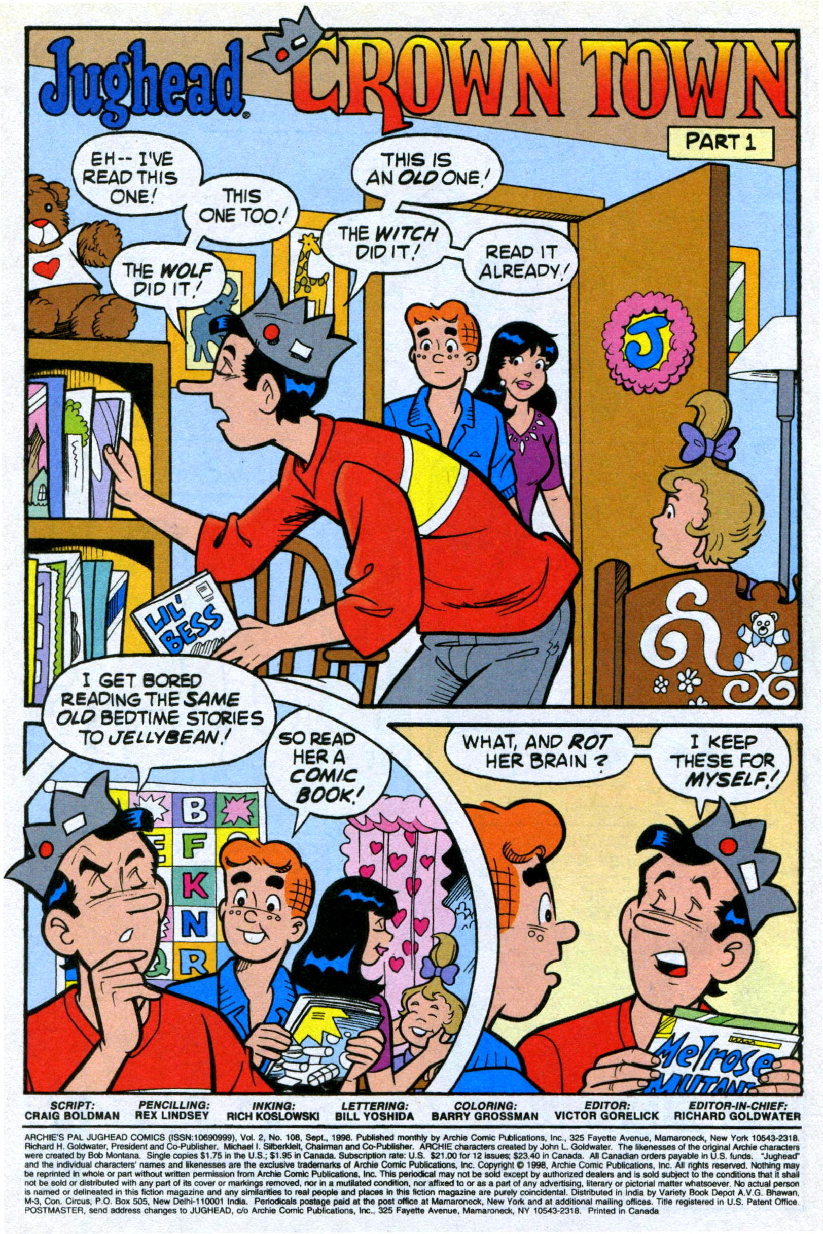 Read online Archie's Pal Jughead Comics comic -  Issue #108 - 3