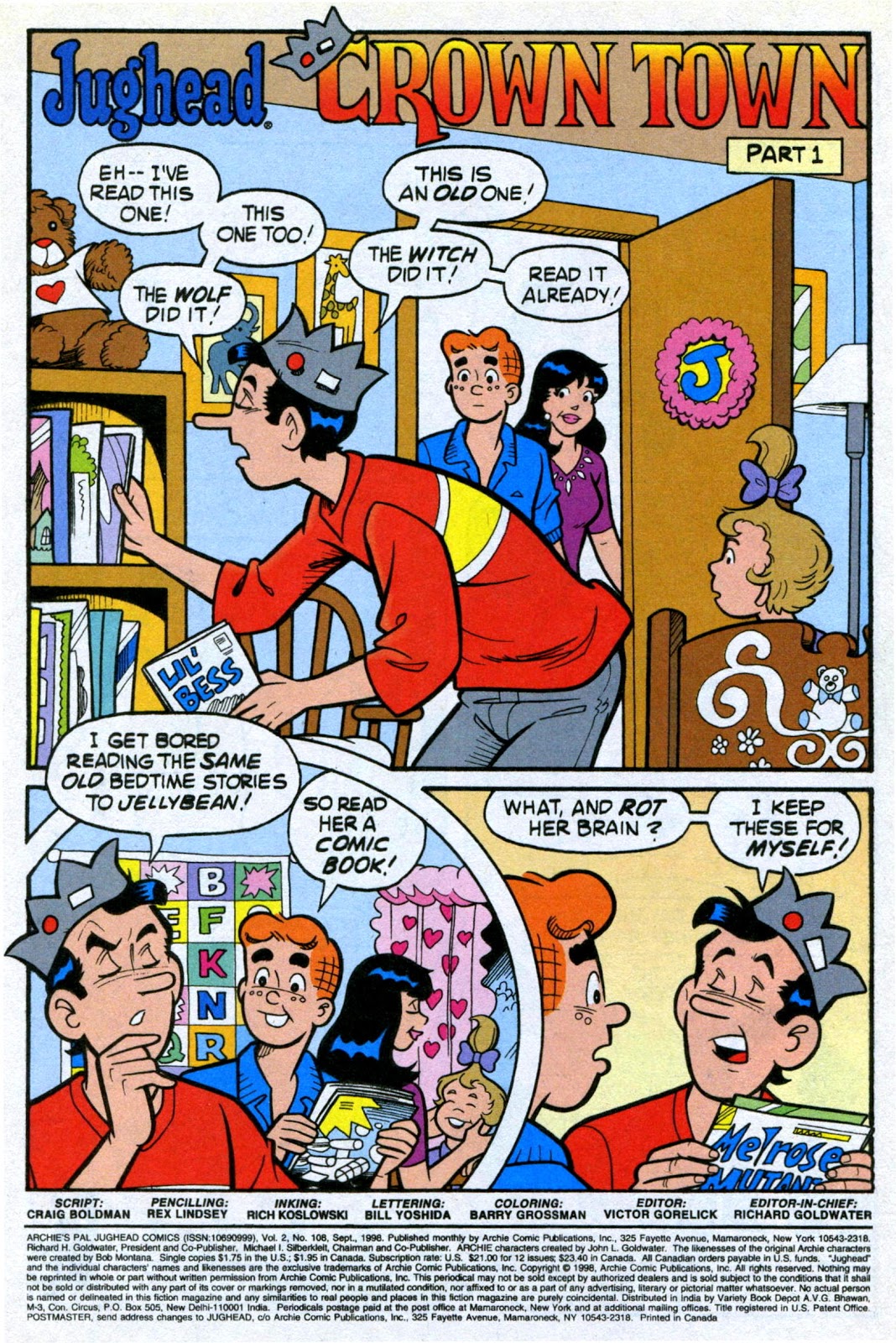 Archie's Pal Jughead Comics issue 108 - Page 3