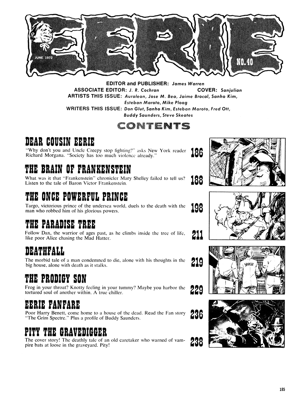 Read online Eerie Archives comic -  Issue # TPB 8 - 186