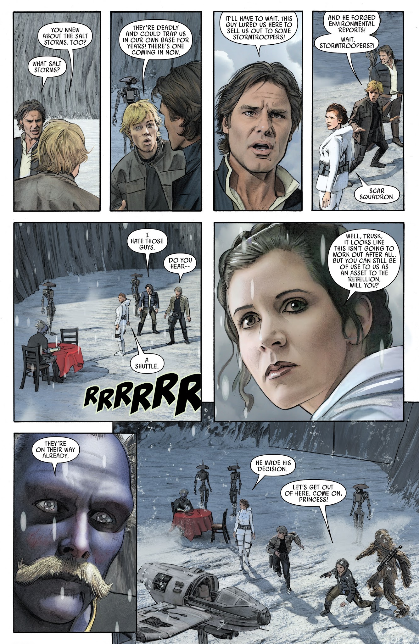Read online Star Wars Episode VIII: The Last Jedi - Storms of Crait comic -  Issue # Full - 19