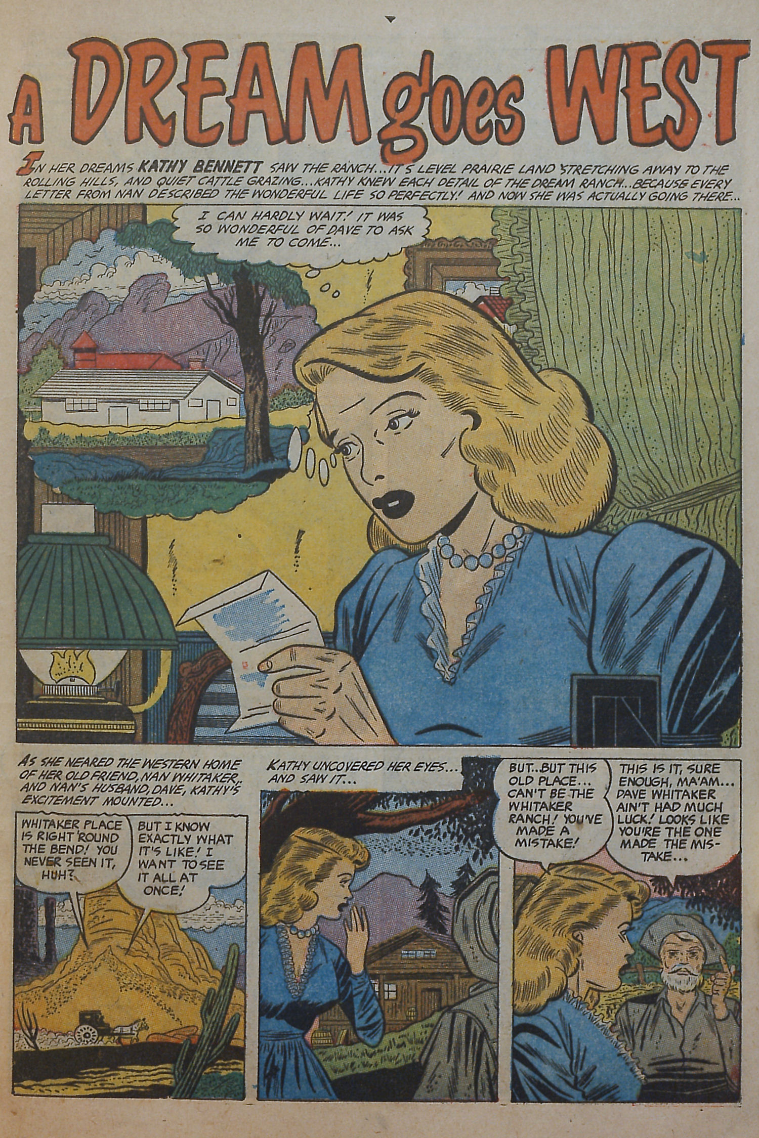 Read online Cowgirl Romances (1950) comic -  Issue #10 - 9