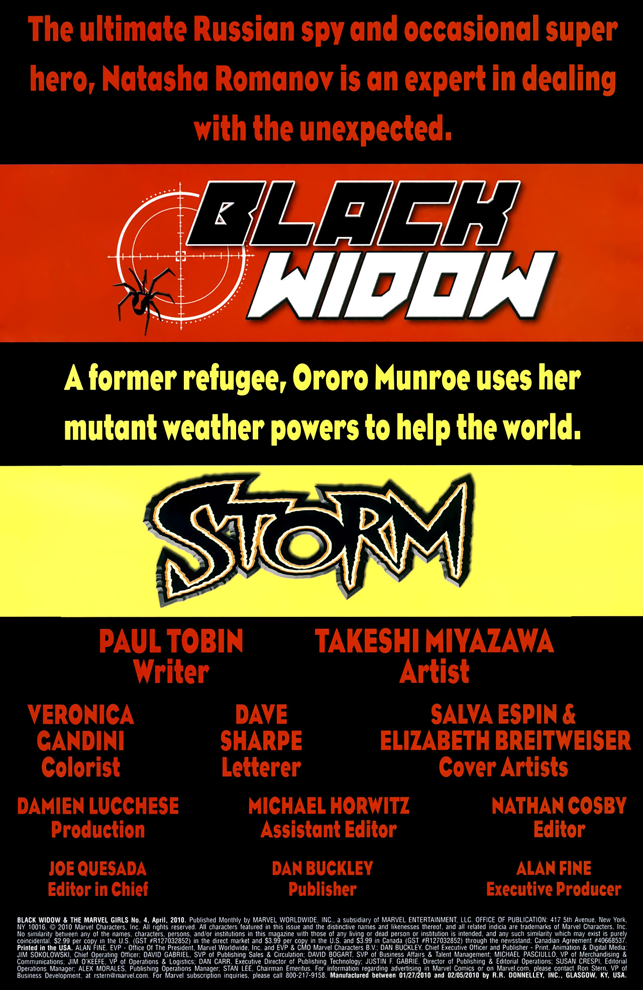 Read online Black Widow & The Marvel Girls comic -  Issue #4 - 4