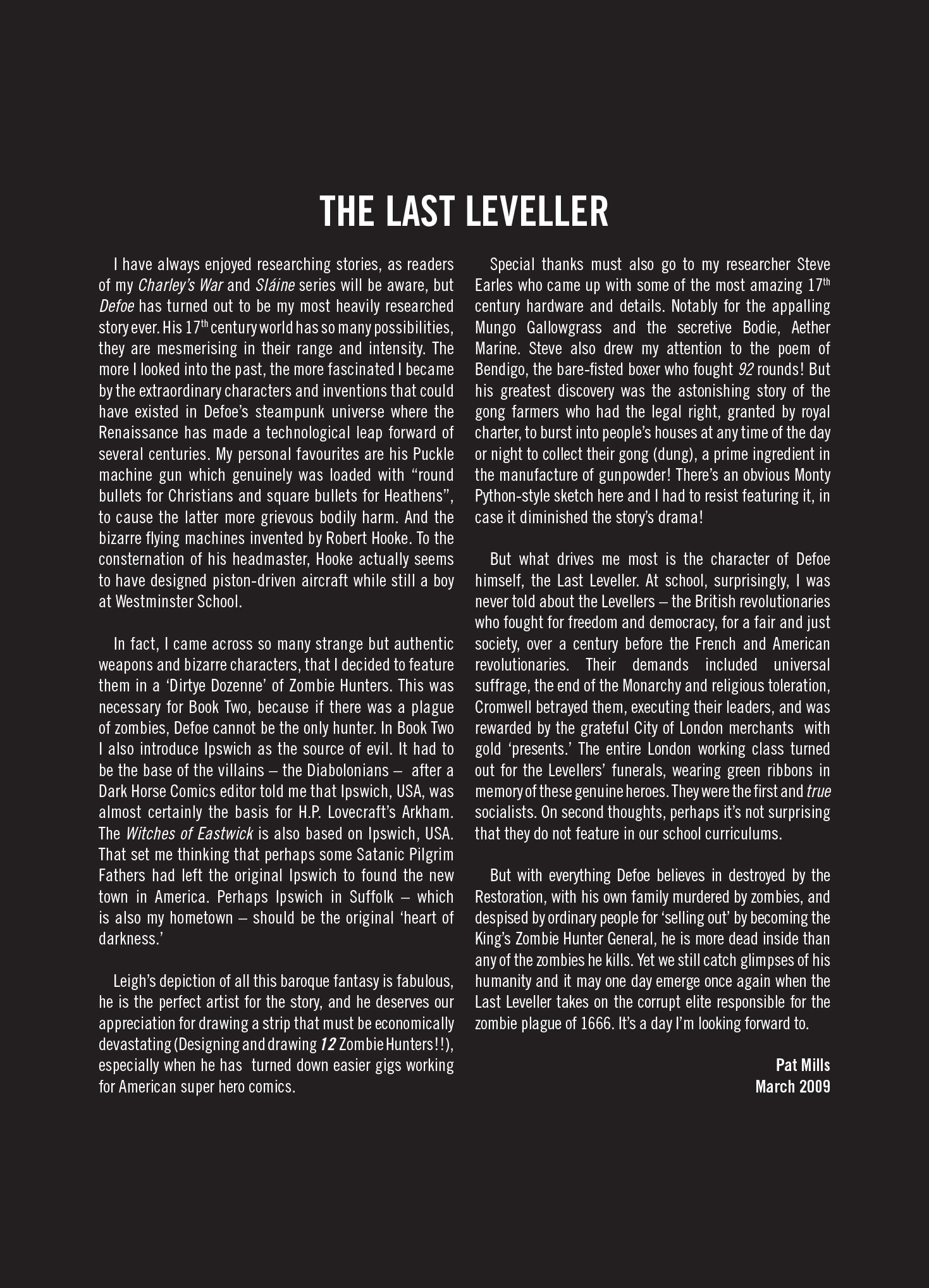 Read online Defoe comic -  Issue # TPB 1 - 5