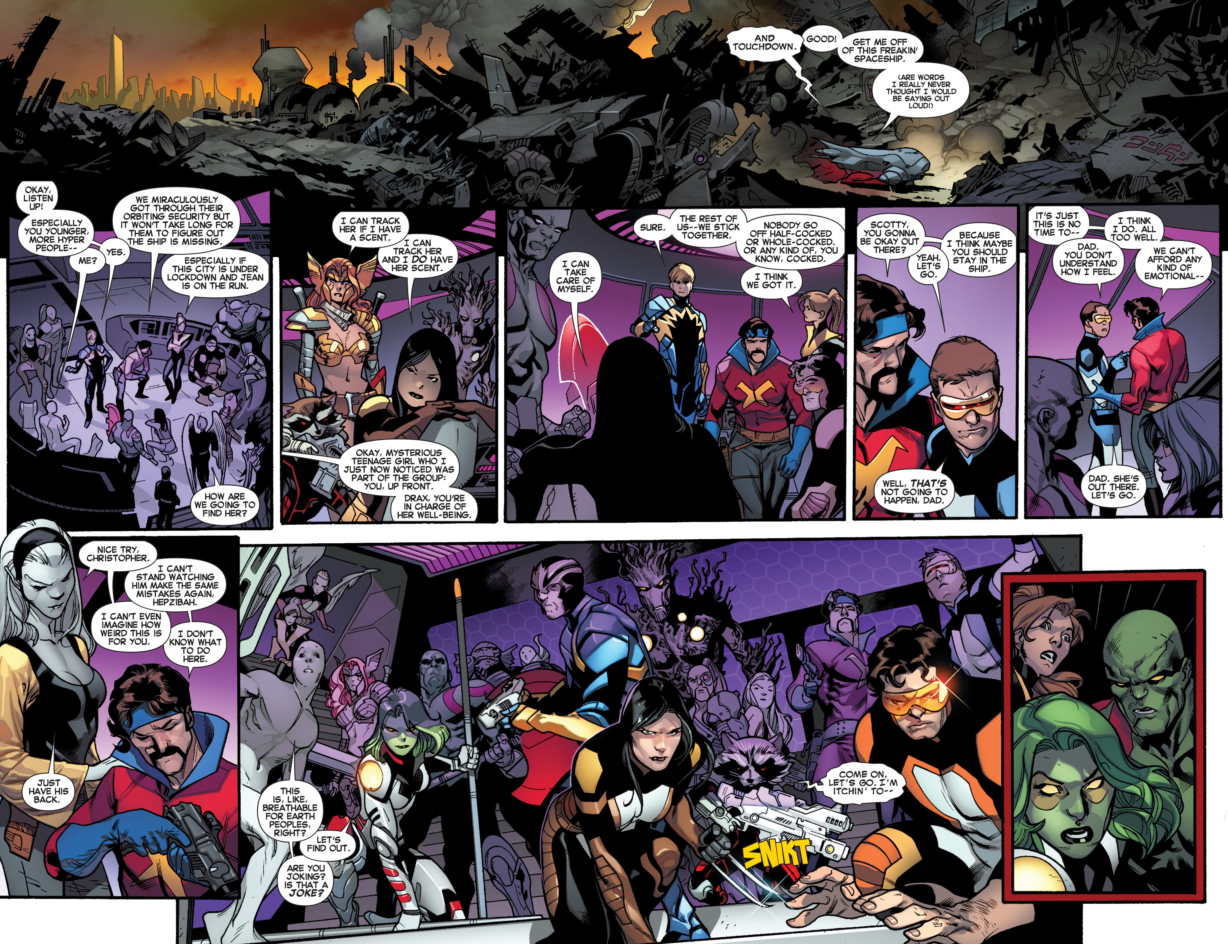 Read online Guardians of the Galaxy/All-New X-Men: The Trial of Jean Grey comic -  Issue # TPB - 91