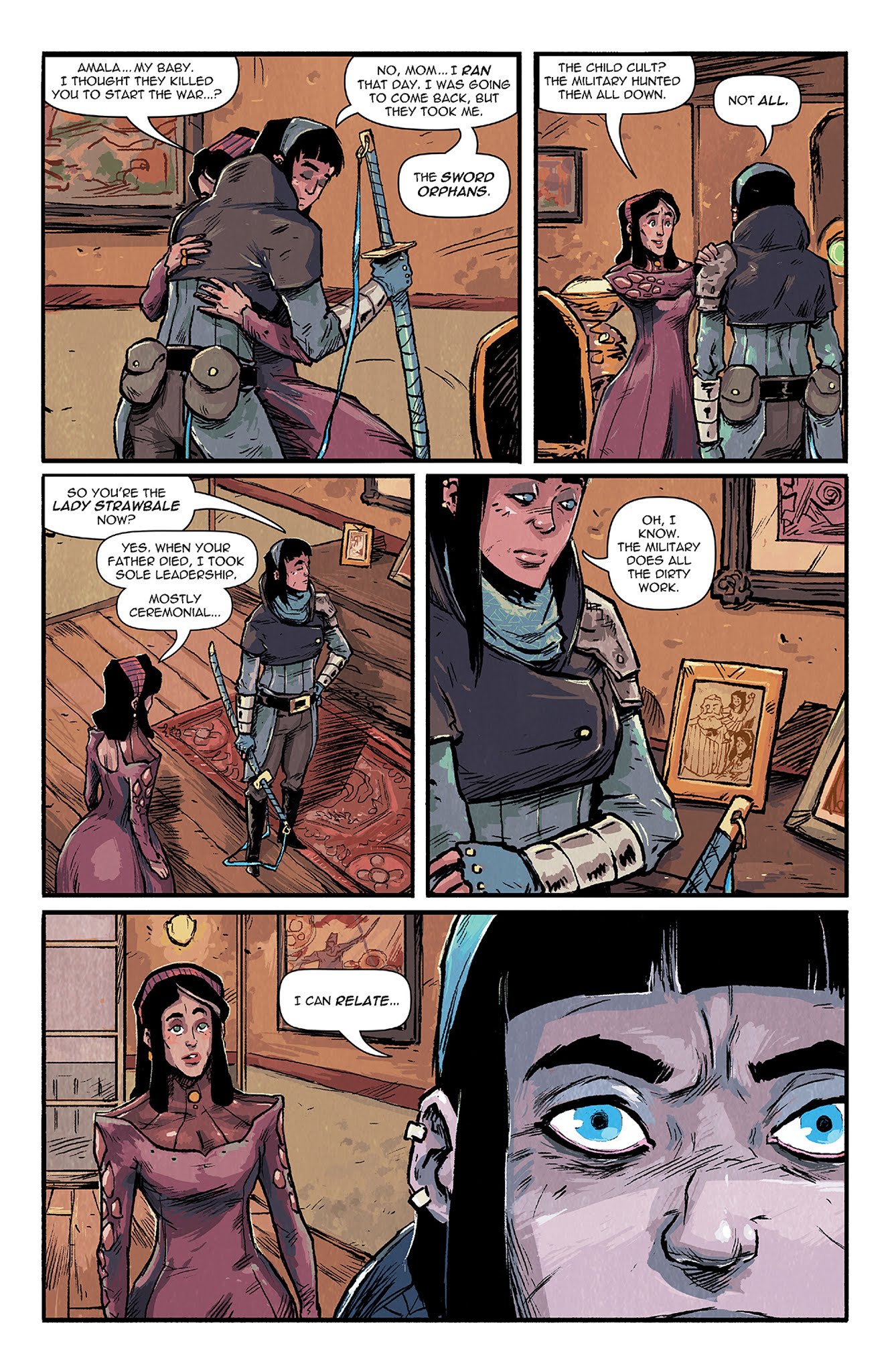 Read online Amala's Blade comic -  Issue #3 - 4