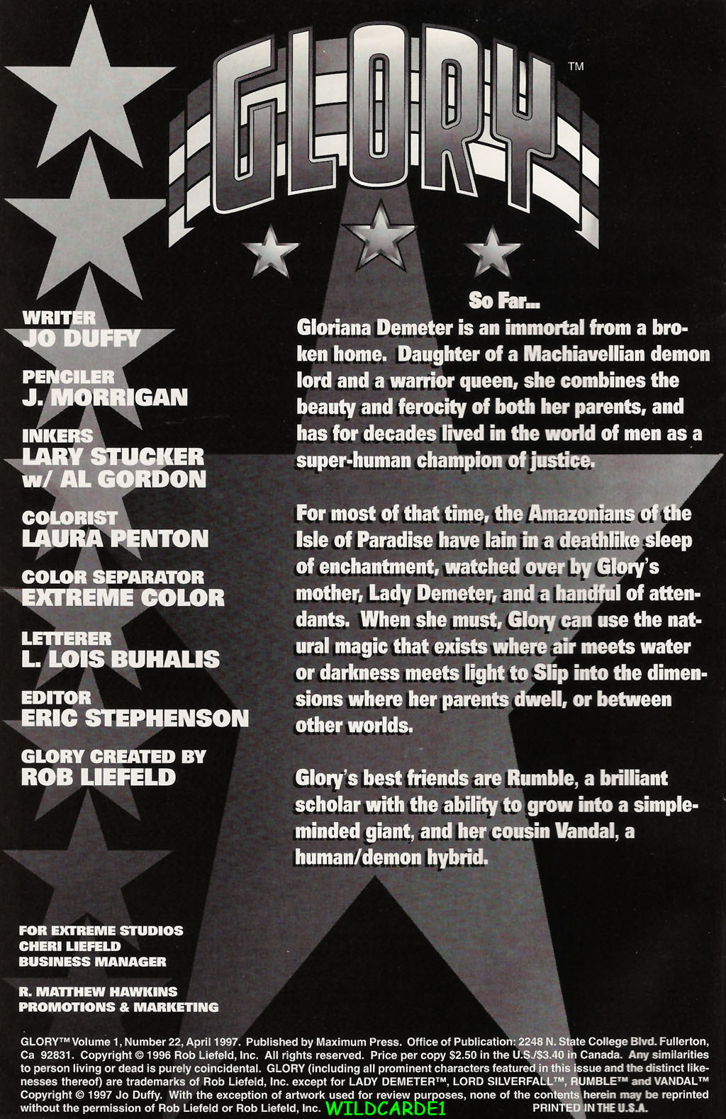 Read online Glory comic -  Issue #22 - 2