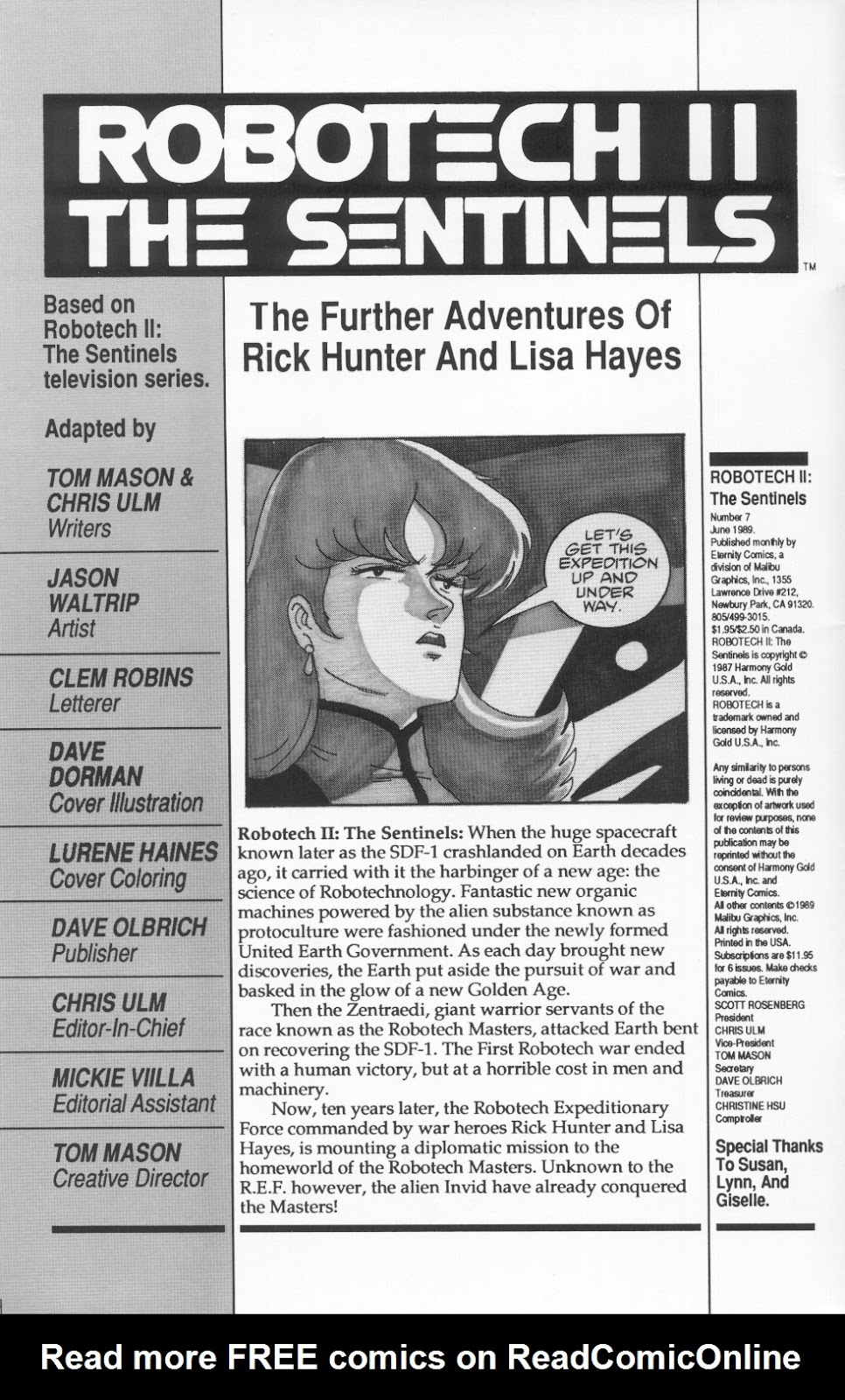 <{ $series->title }} issue Robotech II: The Sentinels Book 1 Issue #7 - Page 2