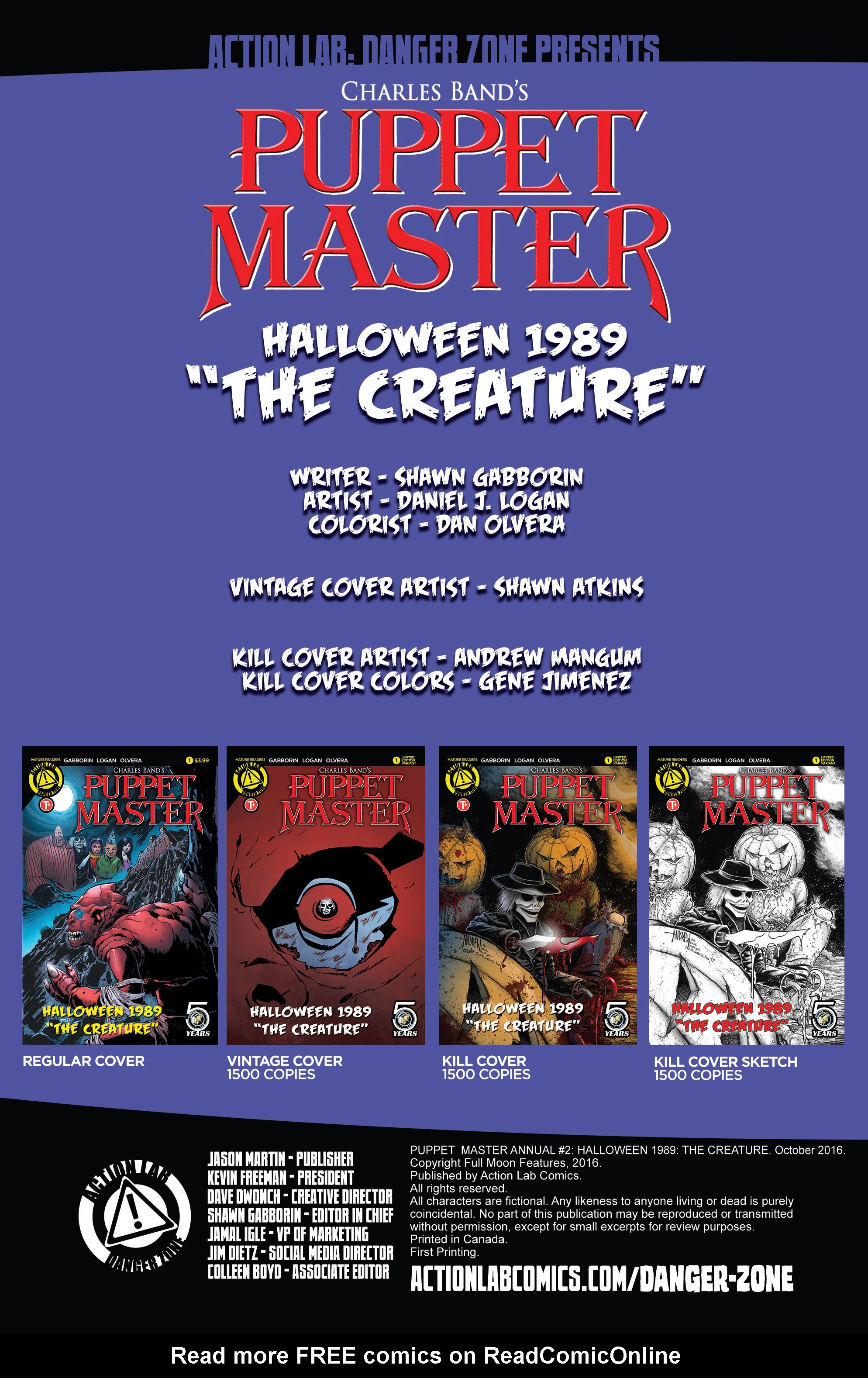 Read online Puppet Master: Halloween 1989 comic -  Issue # Full - 2