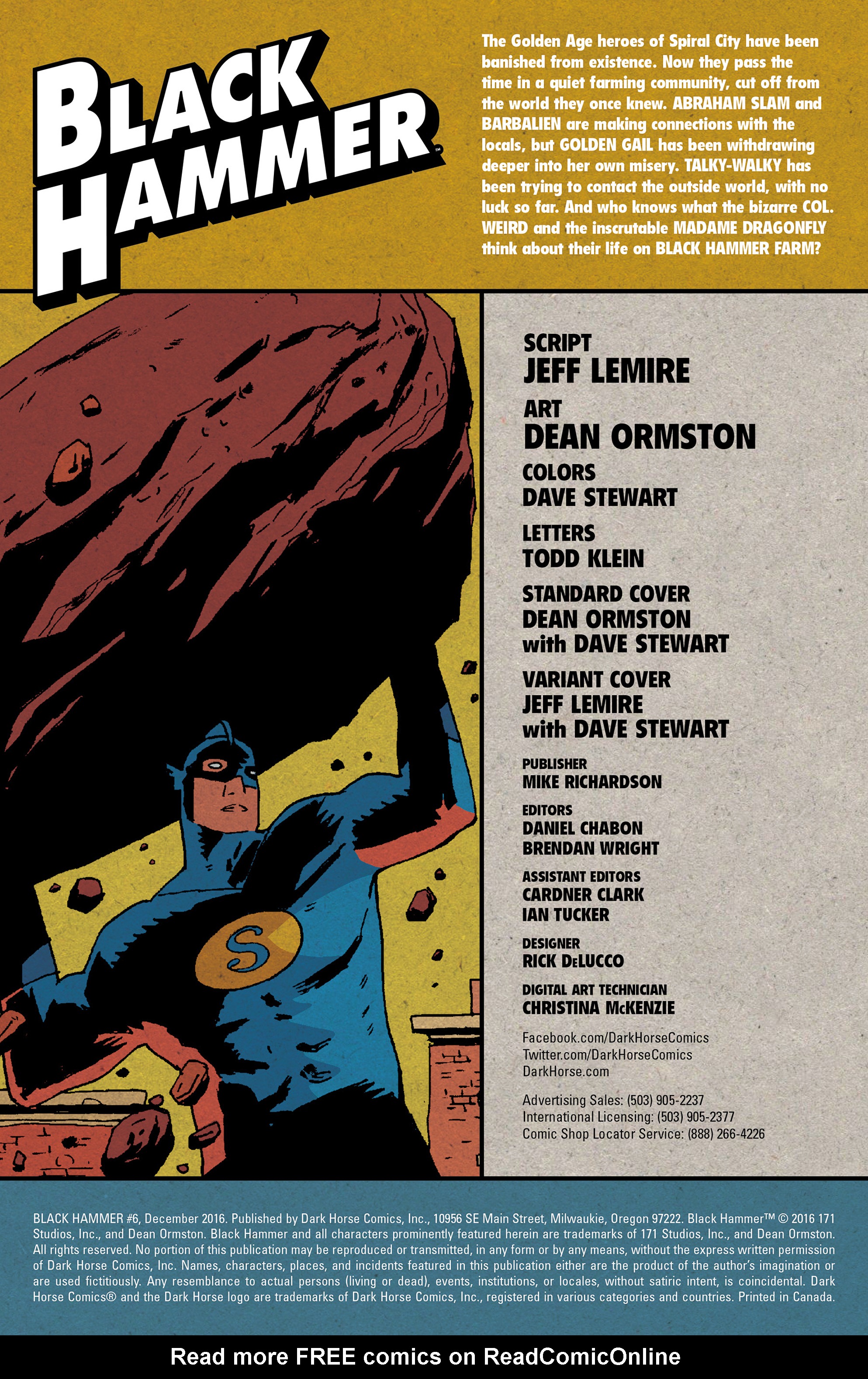 Read online Black Hammer comic -  Issue #6 - 2