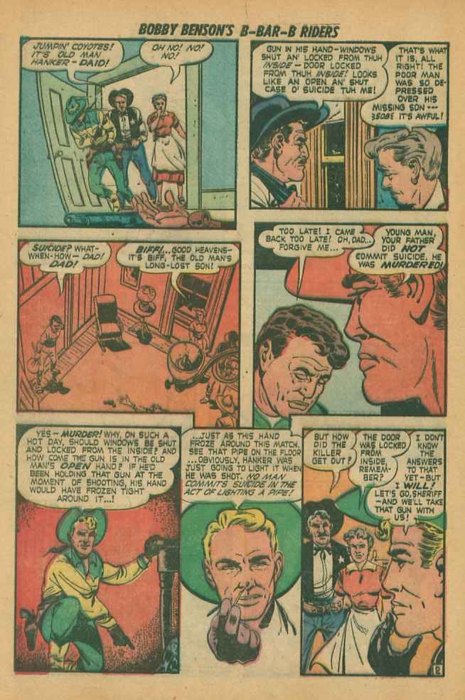 Read online Bobby Benson's B-Bar-B Riders comic -  Issue #12 - 12