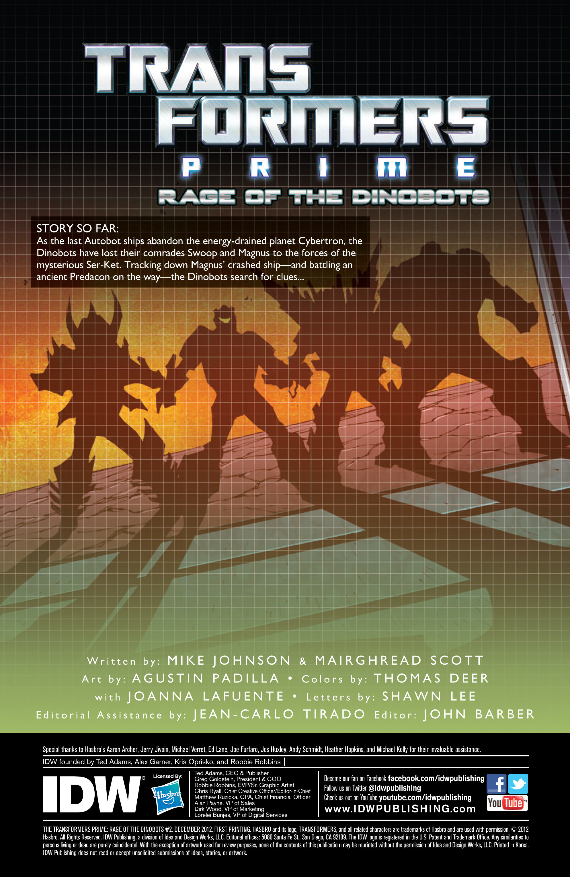 Read online The Transformers Prime: Rage of the Dinobots comic -  Issue #2 - 2
