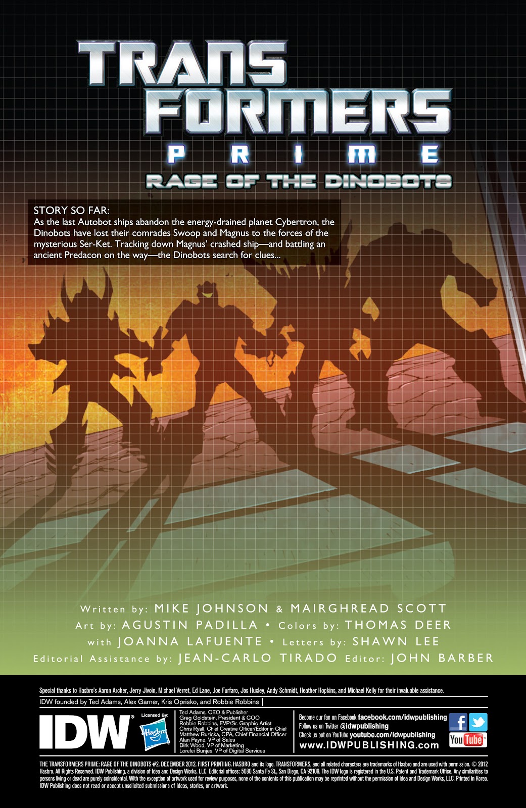 The Transformers Prime: Rage of the Dinobots issue 2 - Page 2