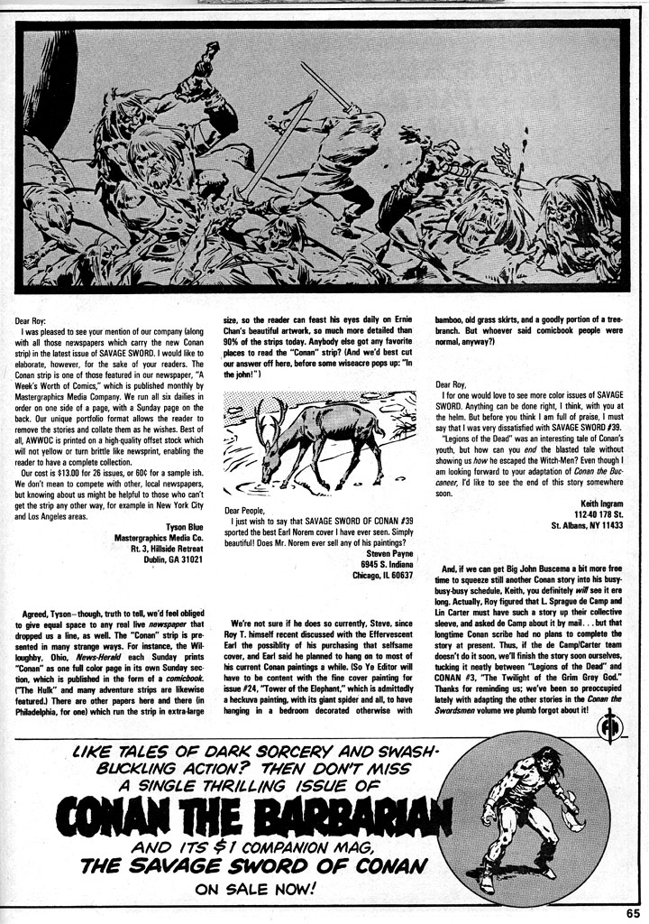 Read online The Savage Sword Of Conan comic -  Issue #43 - 64