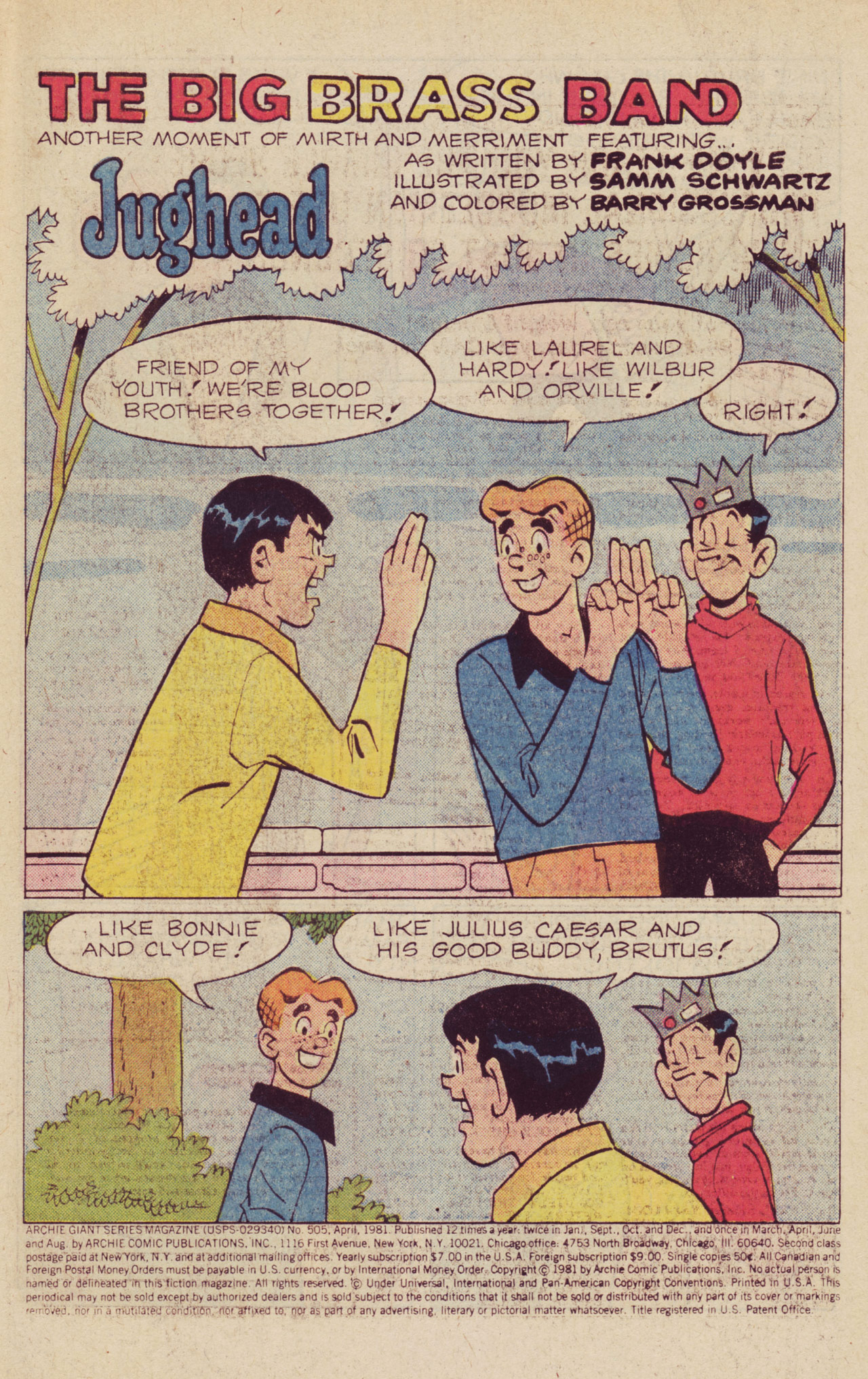 Read online Archie Giant Series Magazine comic -  Issue #505 - 3