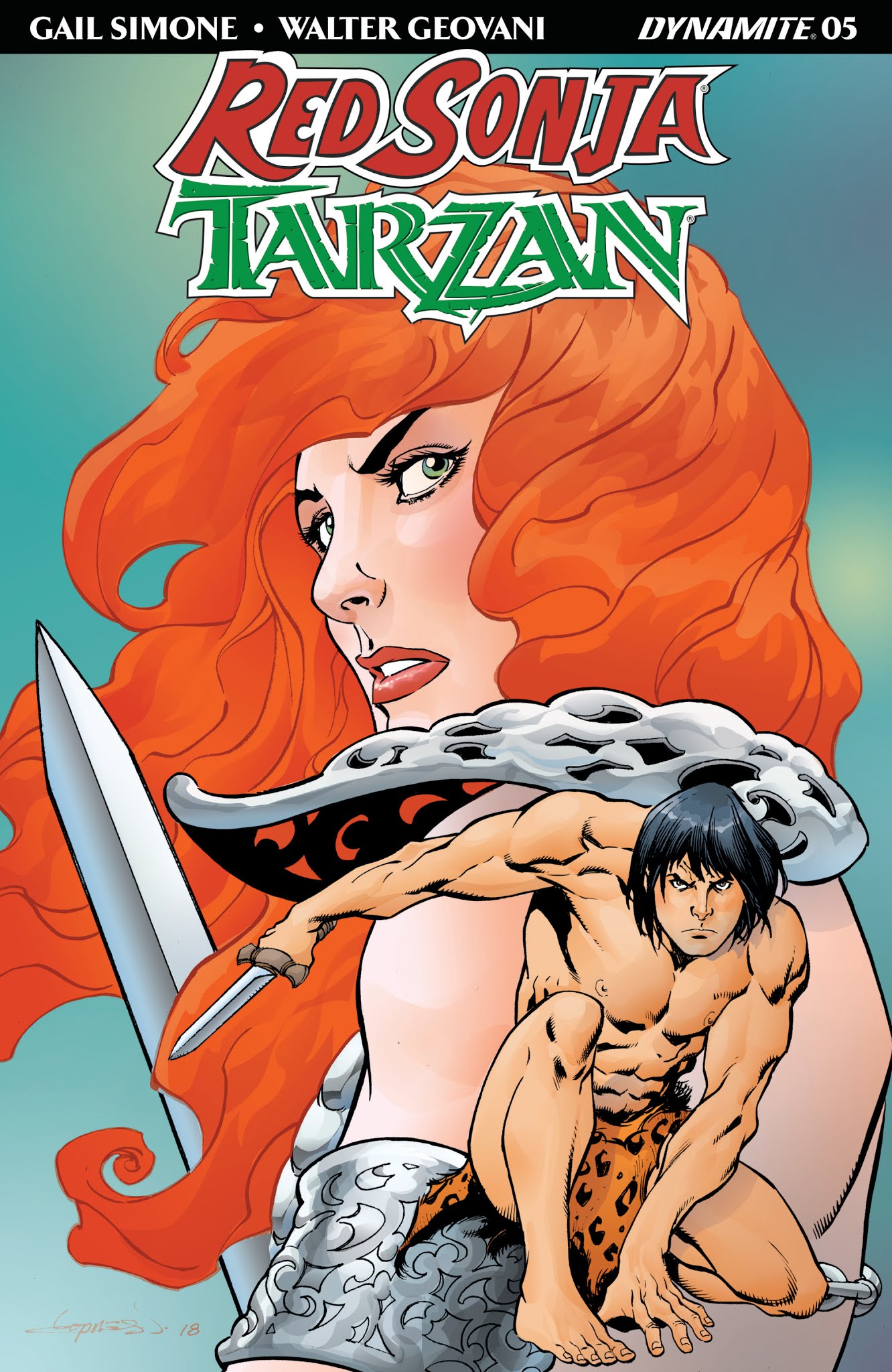 Read online Red Sonja/Tarzan comic -  Issue #5 - 3