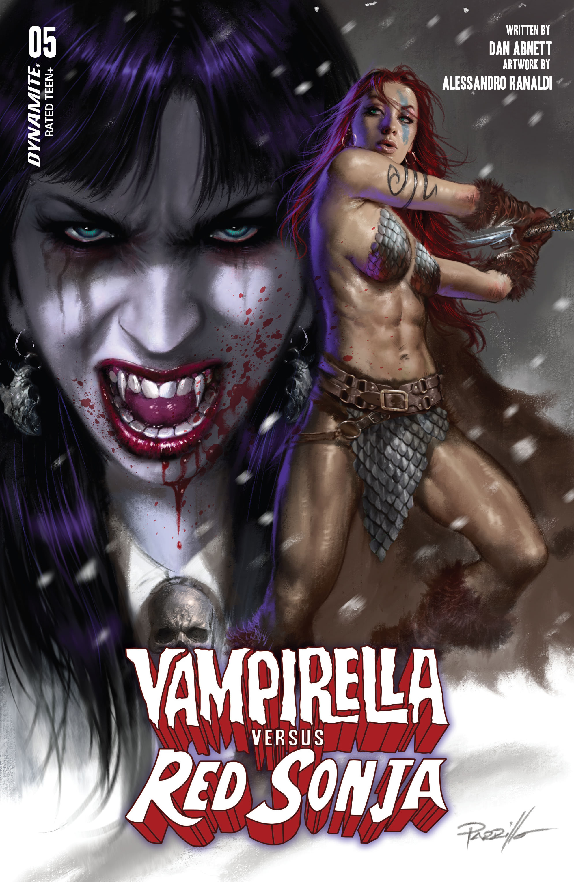 Read online Vampirella Vs. Red Sonja comic -  Issue #5 - 1