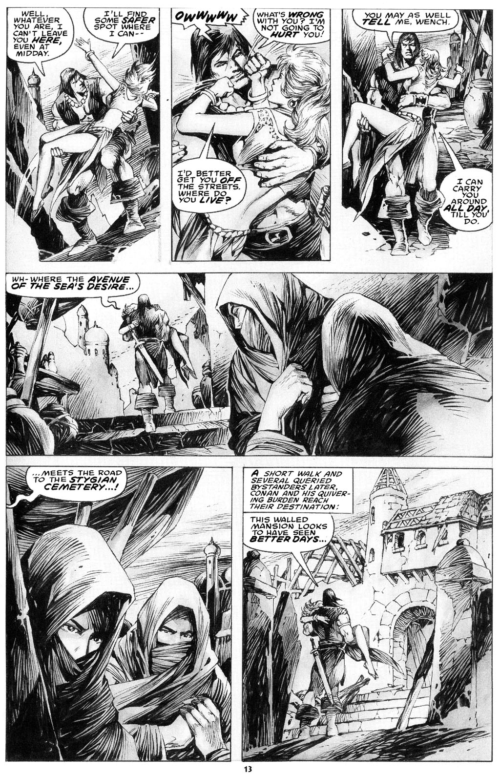 Read online The Savage Sword Of Conan comic -  Issue #216 - 15