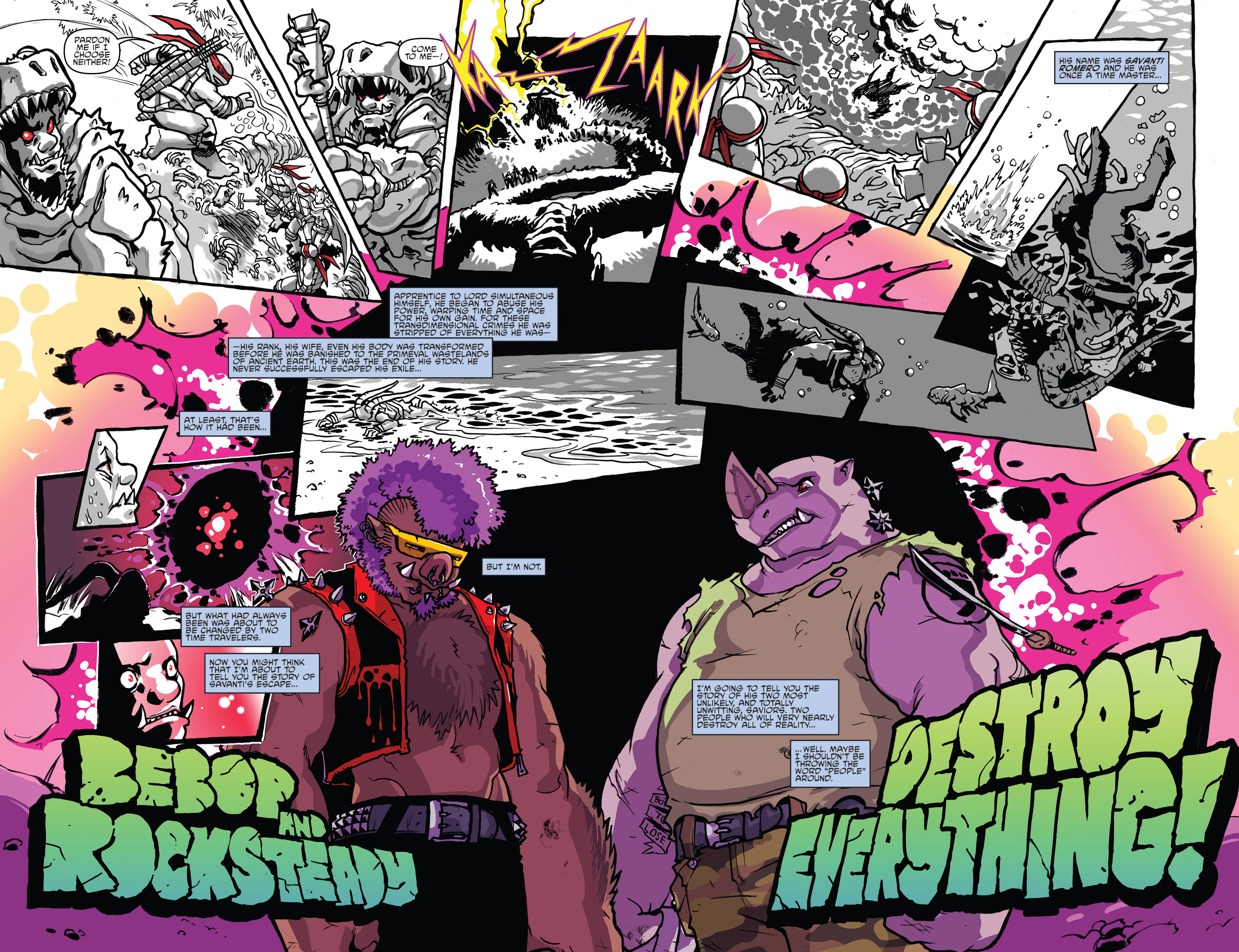 Read online Teenage Mutant Ninja Turtles Bebop & Rocksteady Destroy Everything comic -  Issue #1 - 4