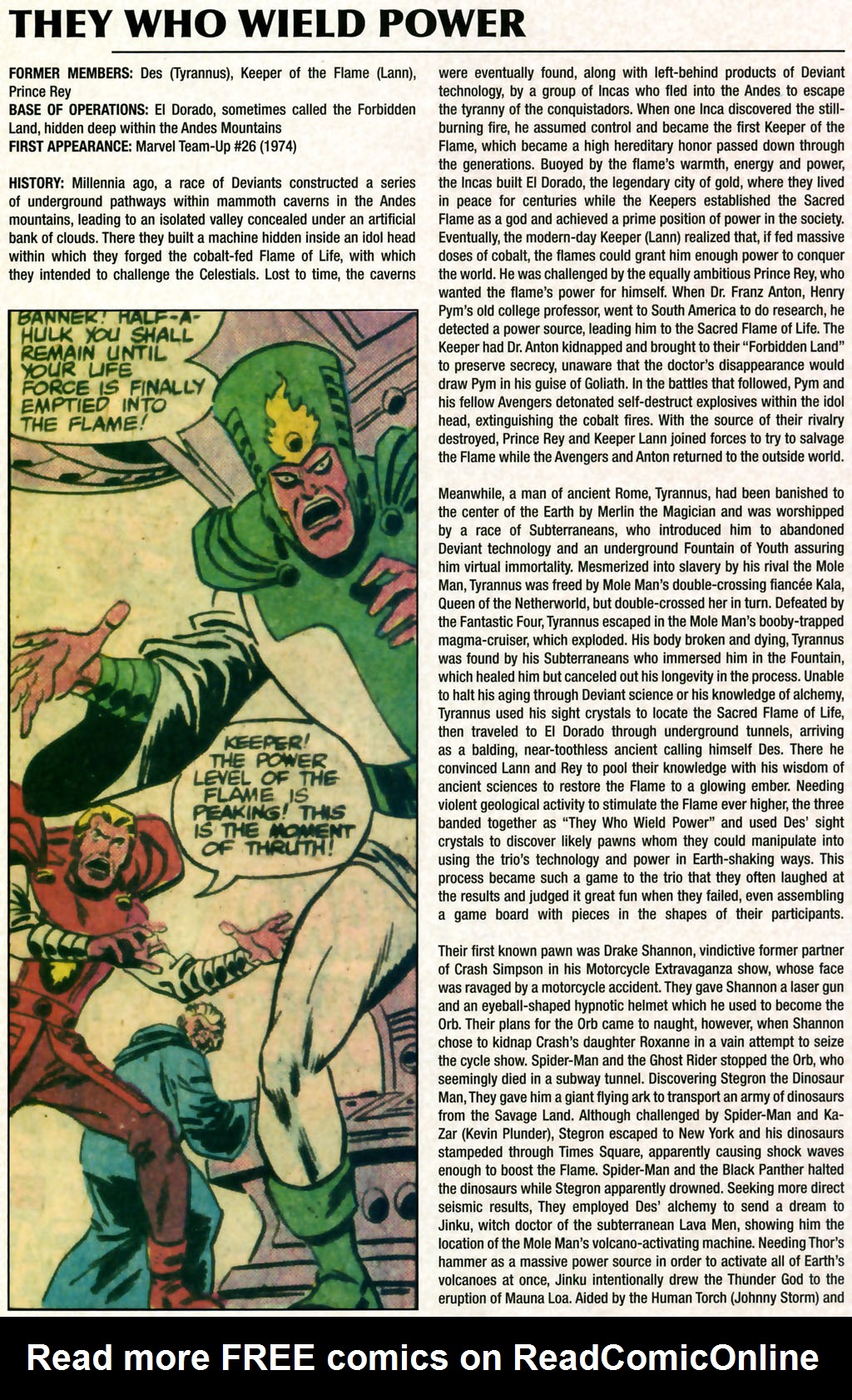 Read online Marvel Legacy: The 1970's Handbook comic -  Issue # Full - 58