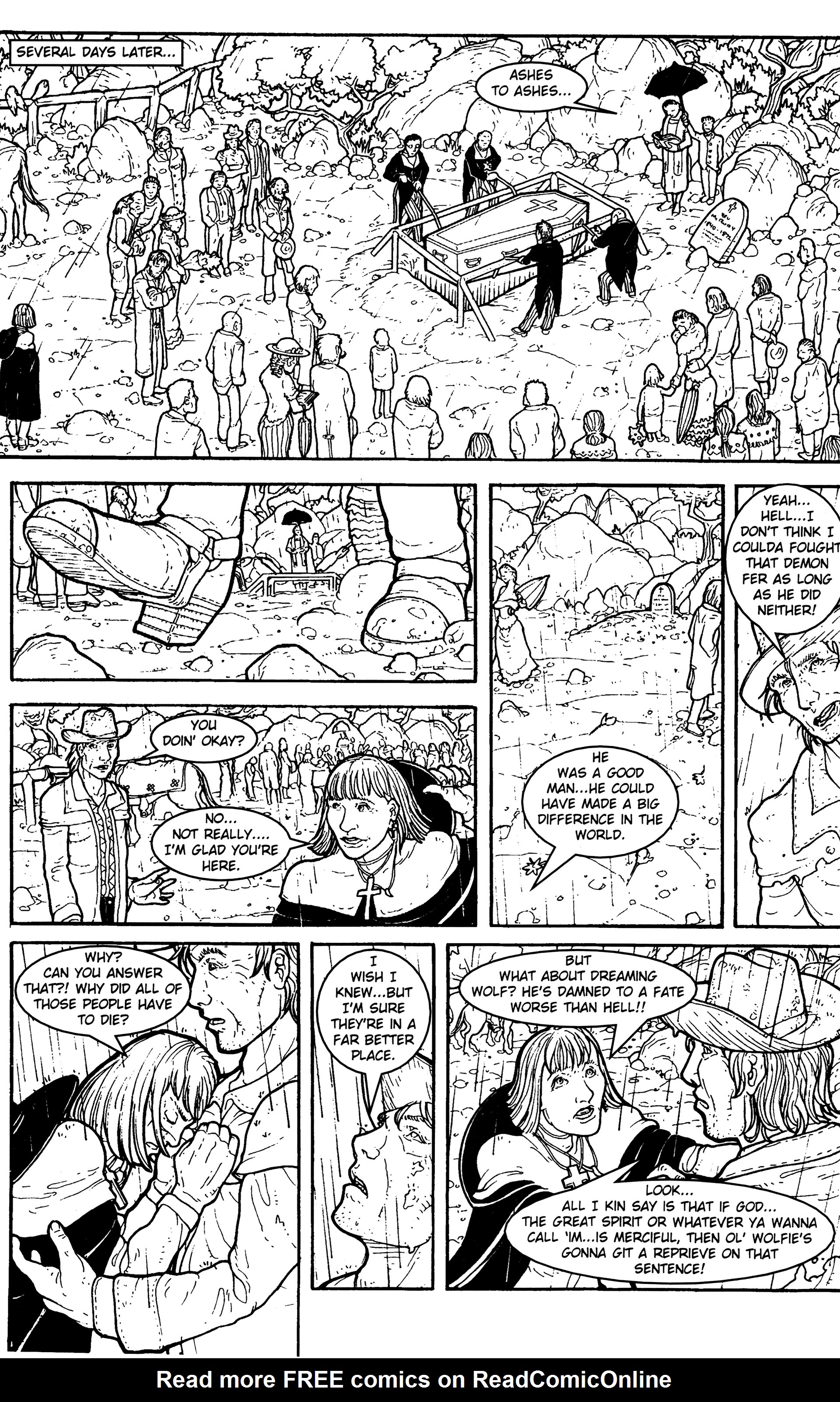 Read online Warrior Nun: Black & White comic -  Issue #17 - 24
