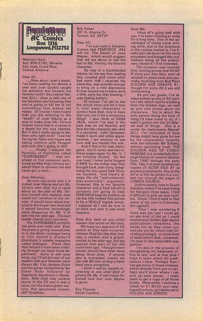 Read online Femforce comic -  Issue #84 - 19