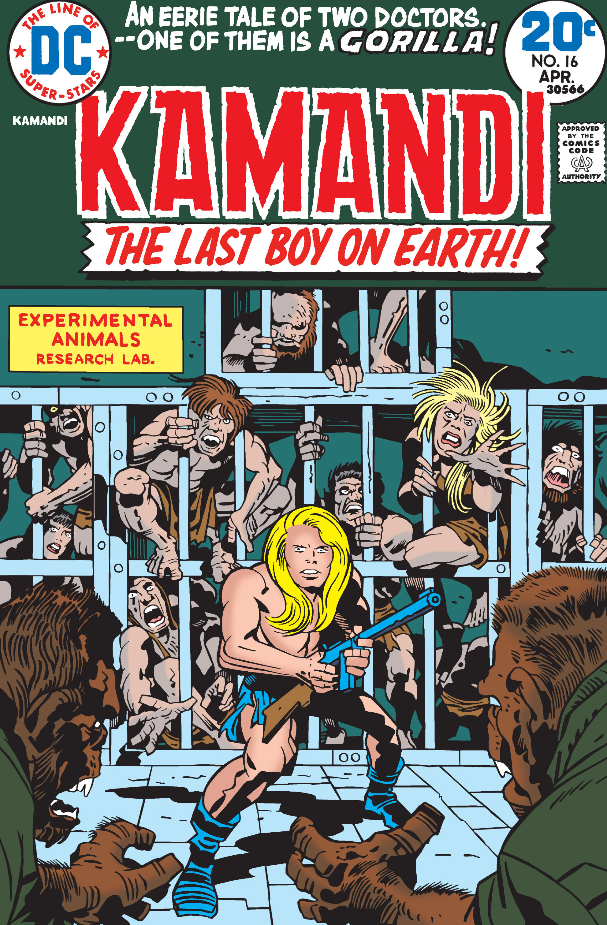 Read online Kamandi, The Last Boy On Earth comic -  Issue #16 - 1