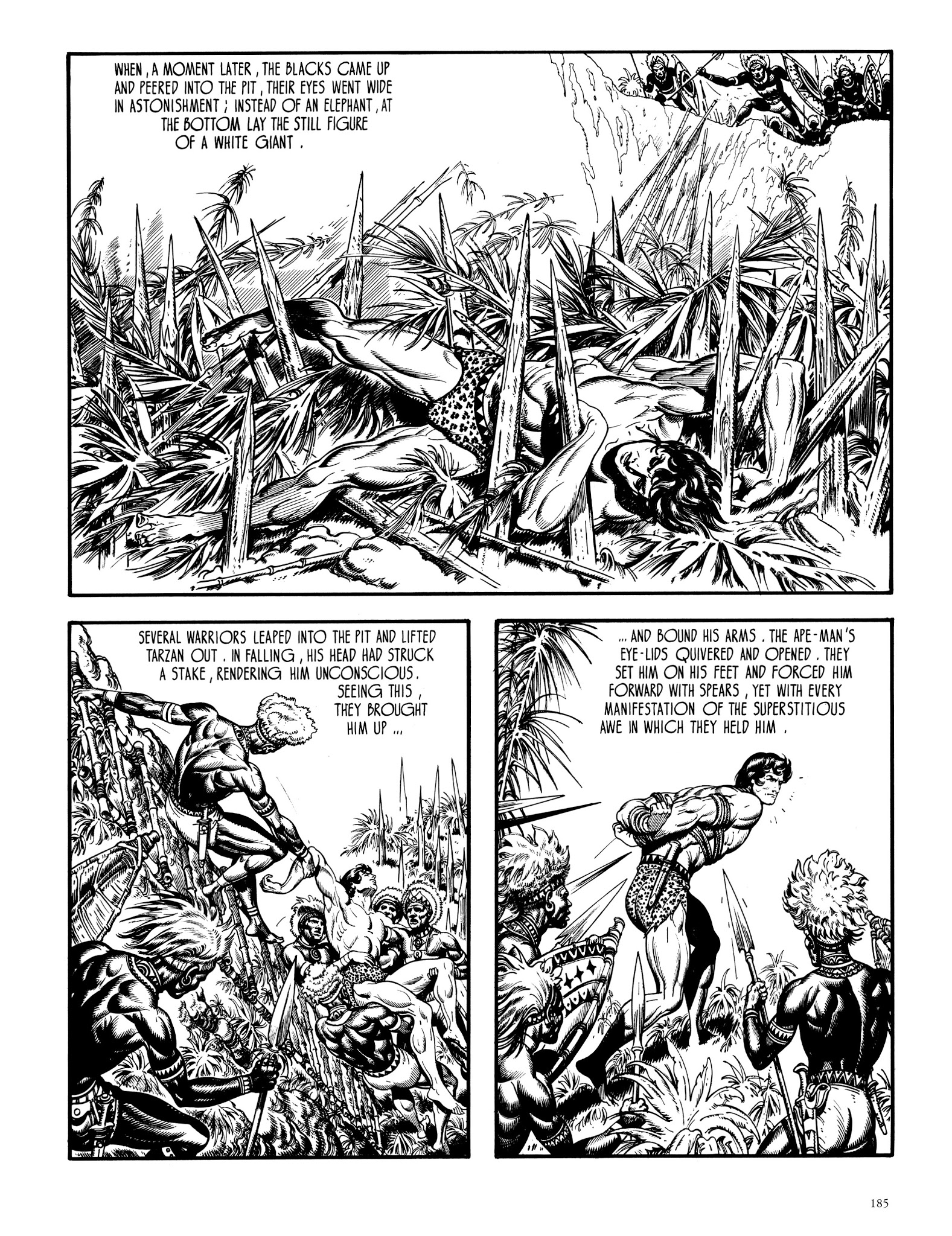 Read online Edgar Rice Burroughs' Tarzan: Burne Hogarth's Lord of the Jungle comic -  Issue # TPB - 184
