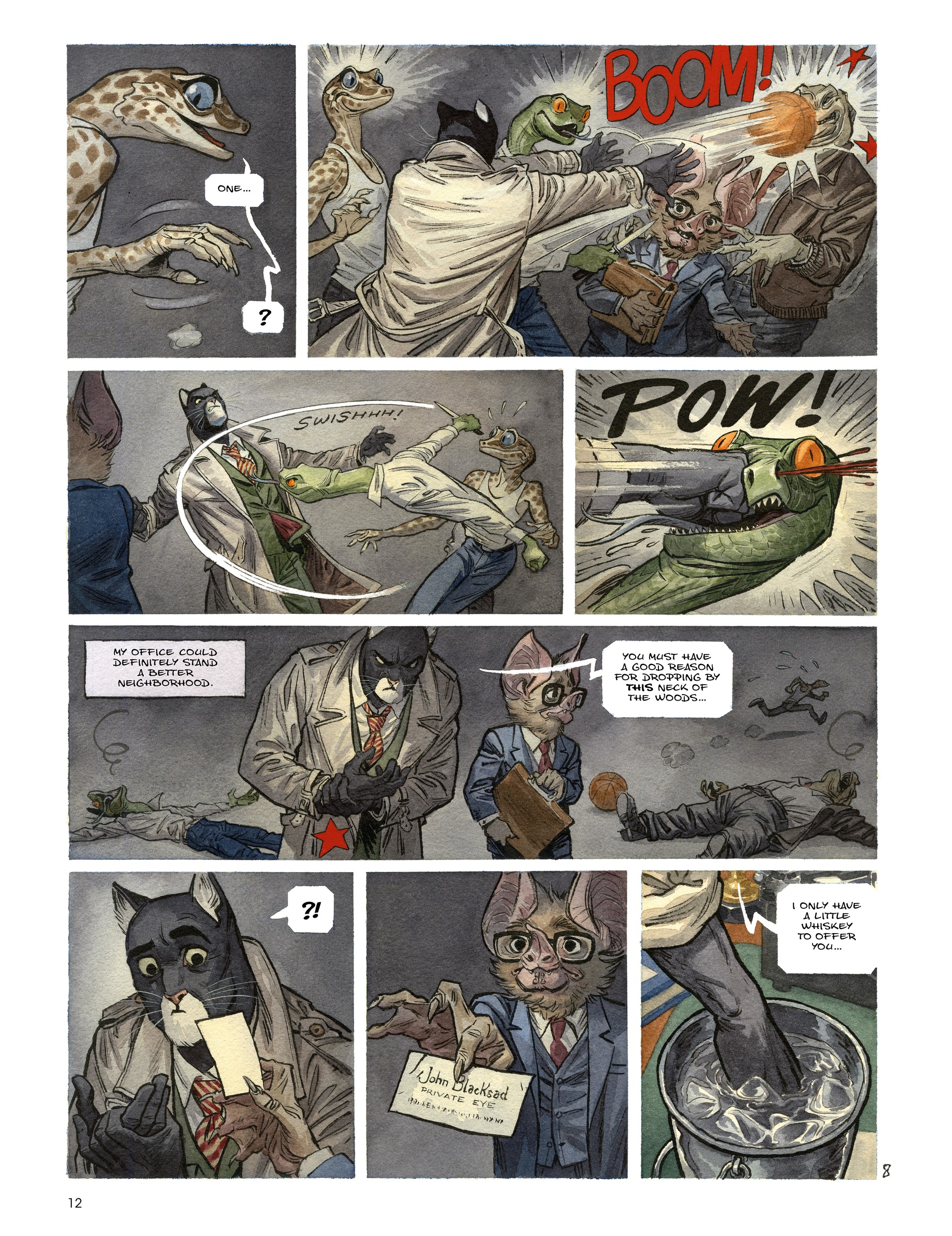 Read online Blacksad: They All Fall Down · Part One comic -  Issue # TPB - 14