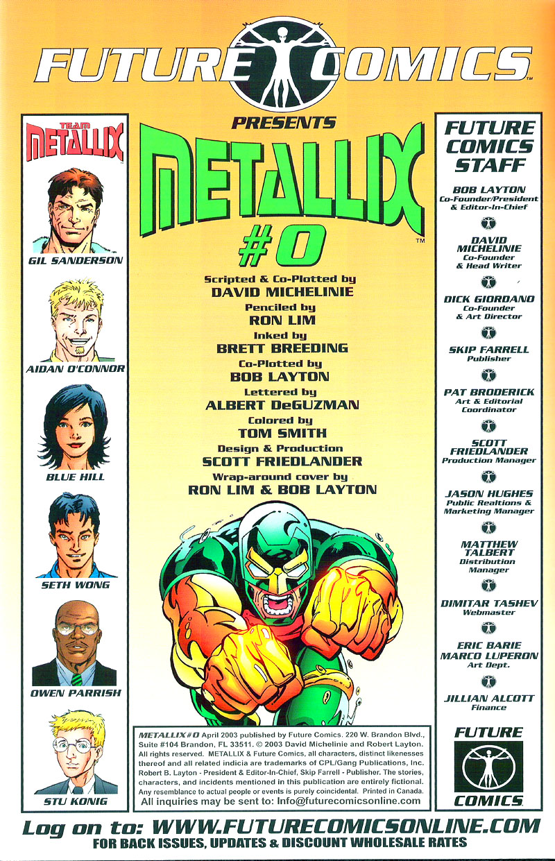 Read online Metallix comic -  Issue #0 - 2