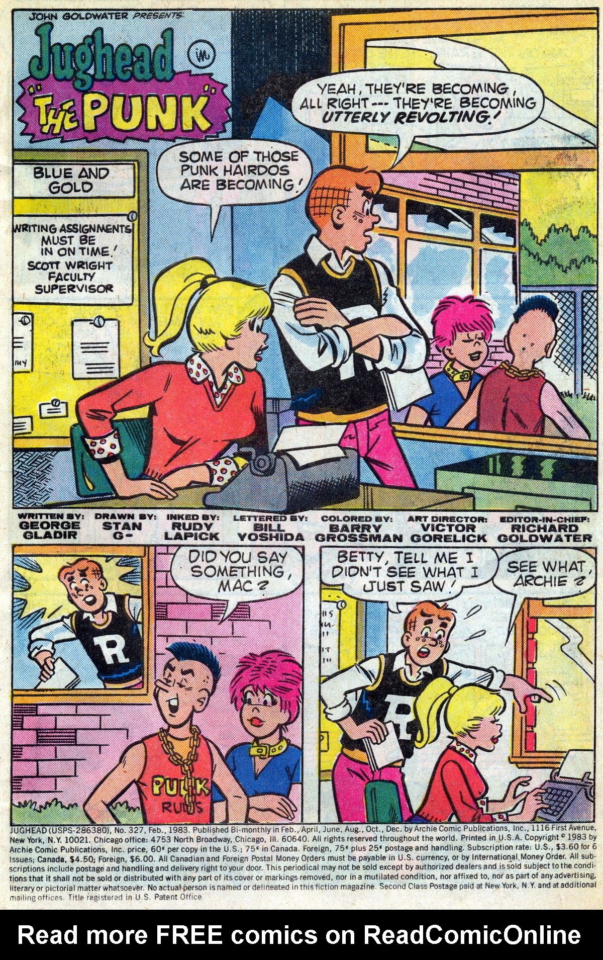 Read online Jughead (1965) comic -  Issue #327 - 2