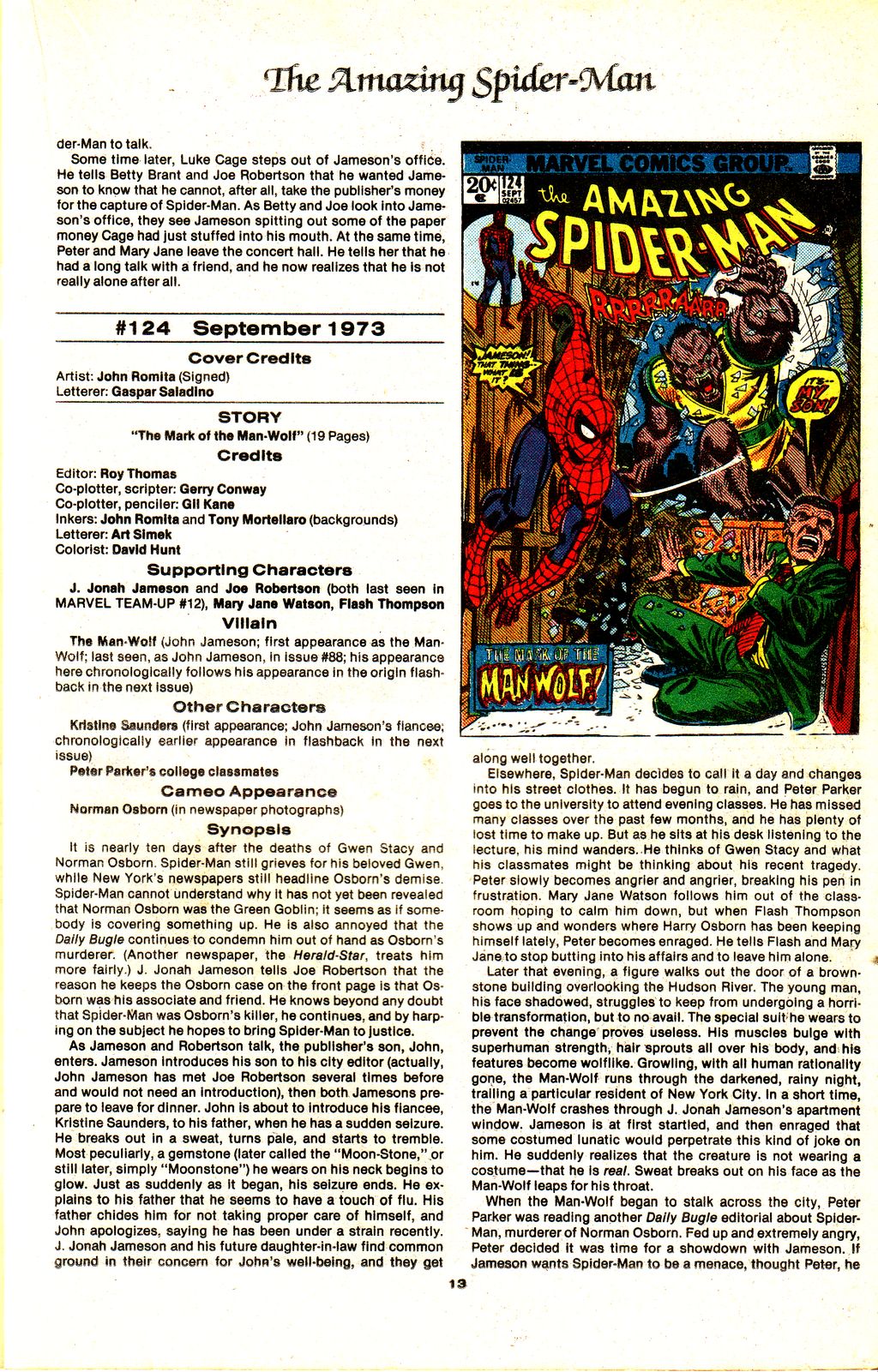Read online The Official Marvel Index to The Amazing Spider-Man comic -  Issue #5 - 15