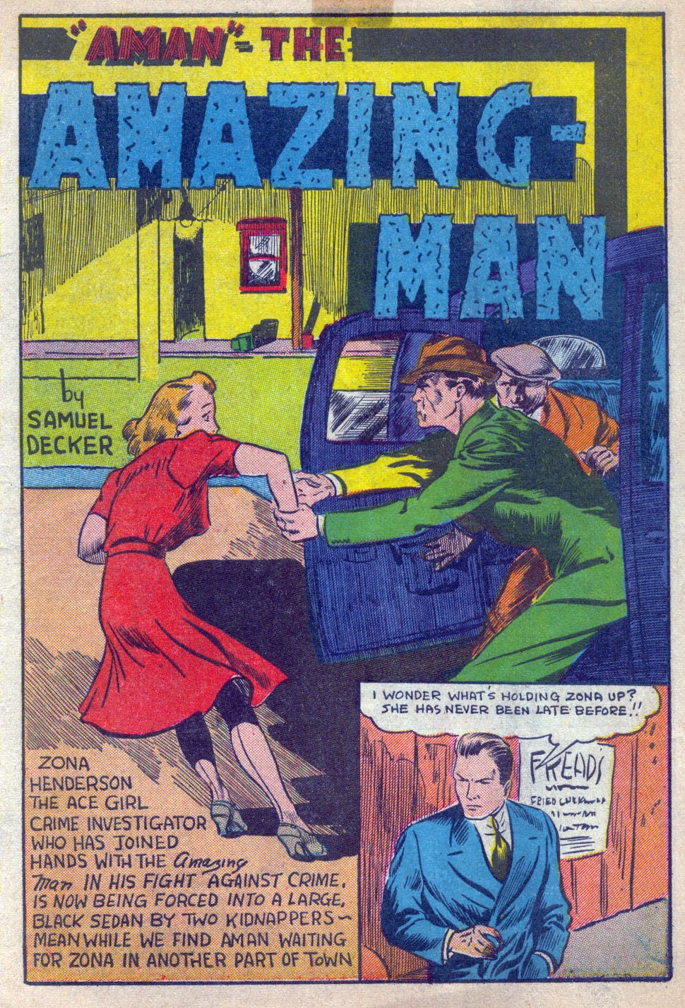 Read online Amazing Man Comics comic -  Issue #15 - 2