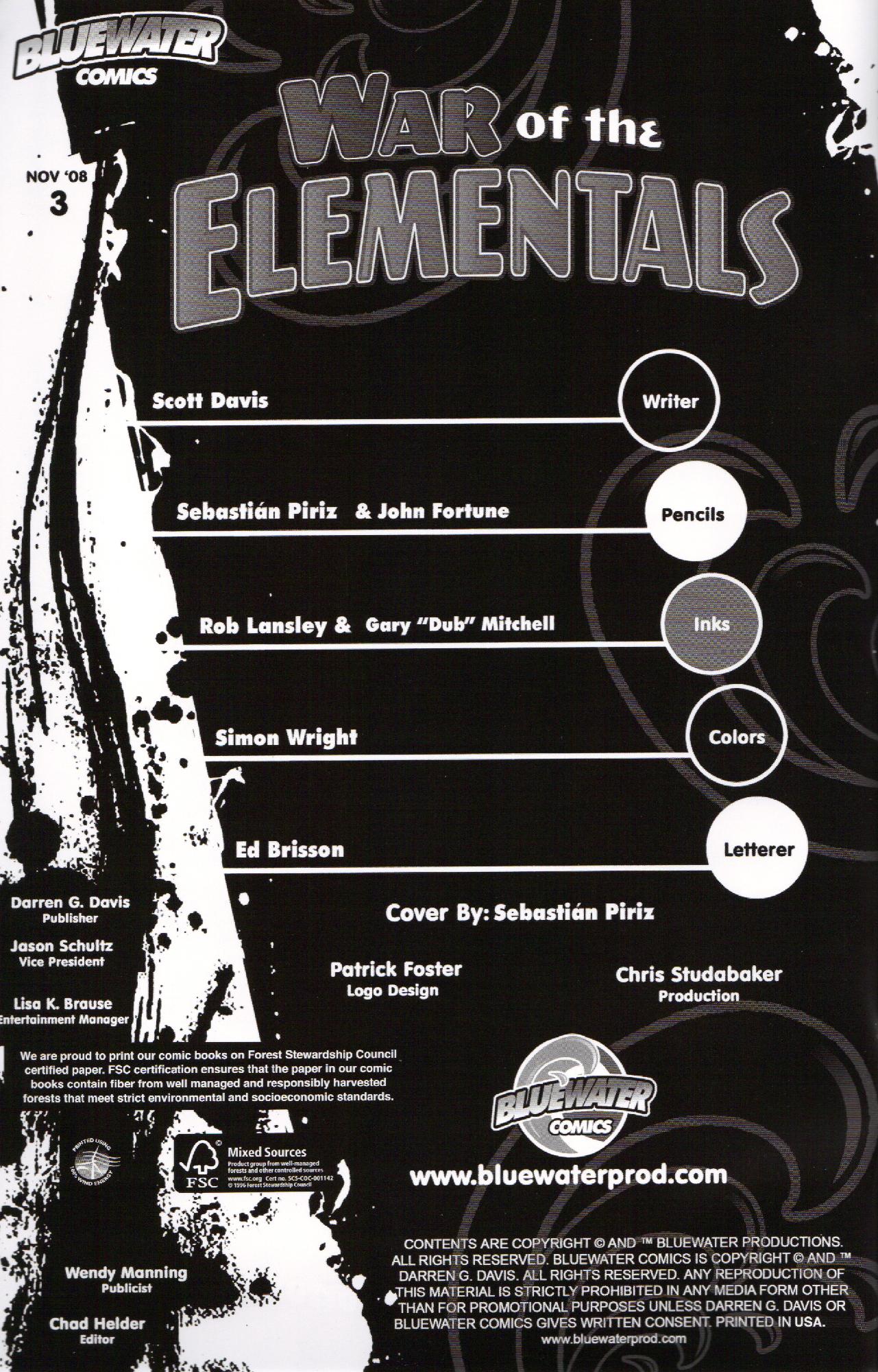 Read online War of The Elementals comic -  Issue #3 - 2