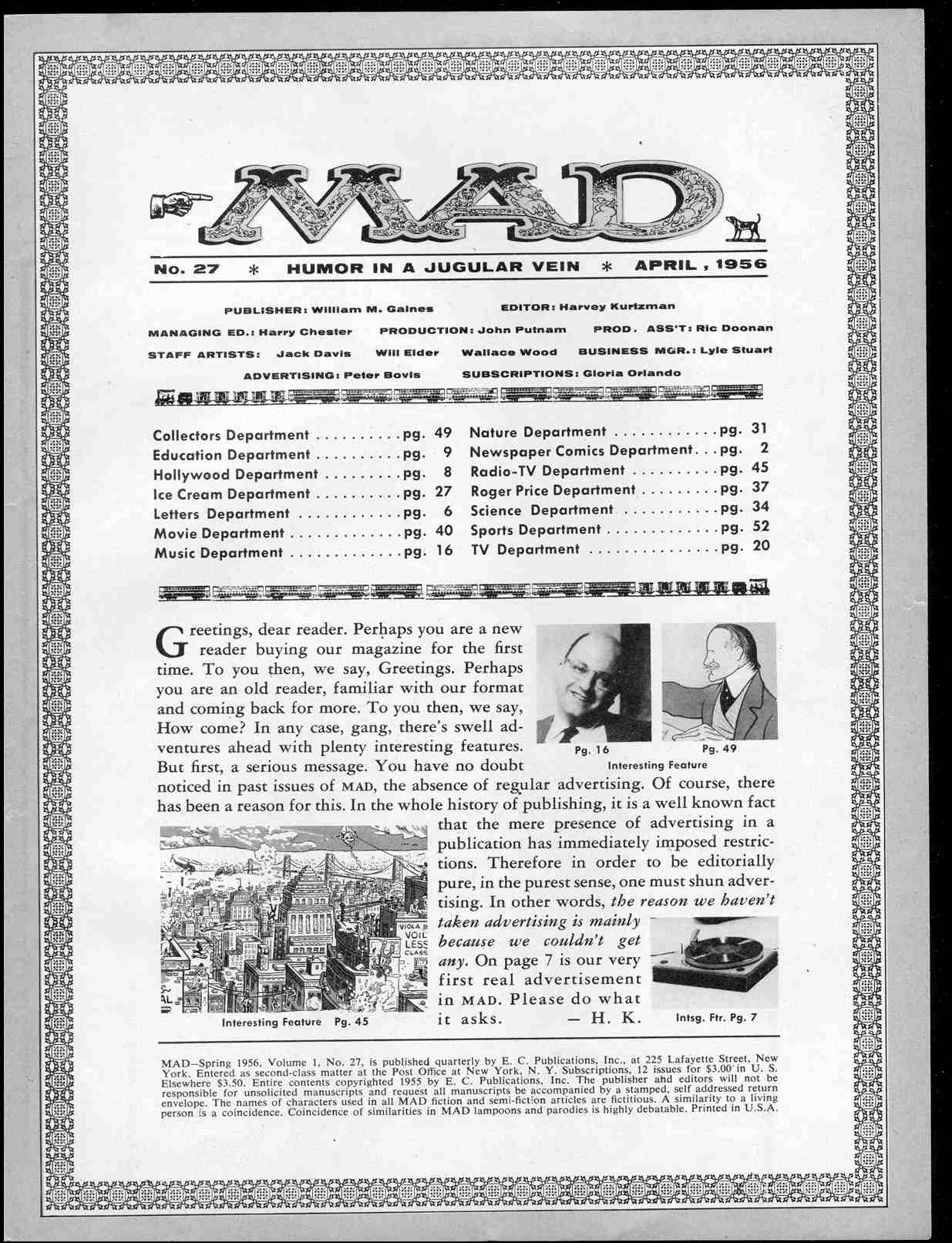 Read online MAD comic -  Issue #27 - 3