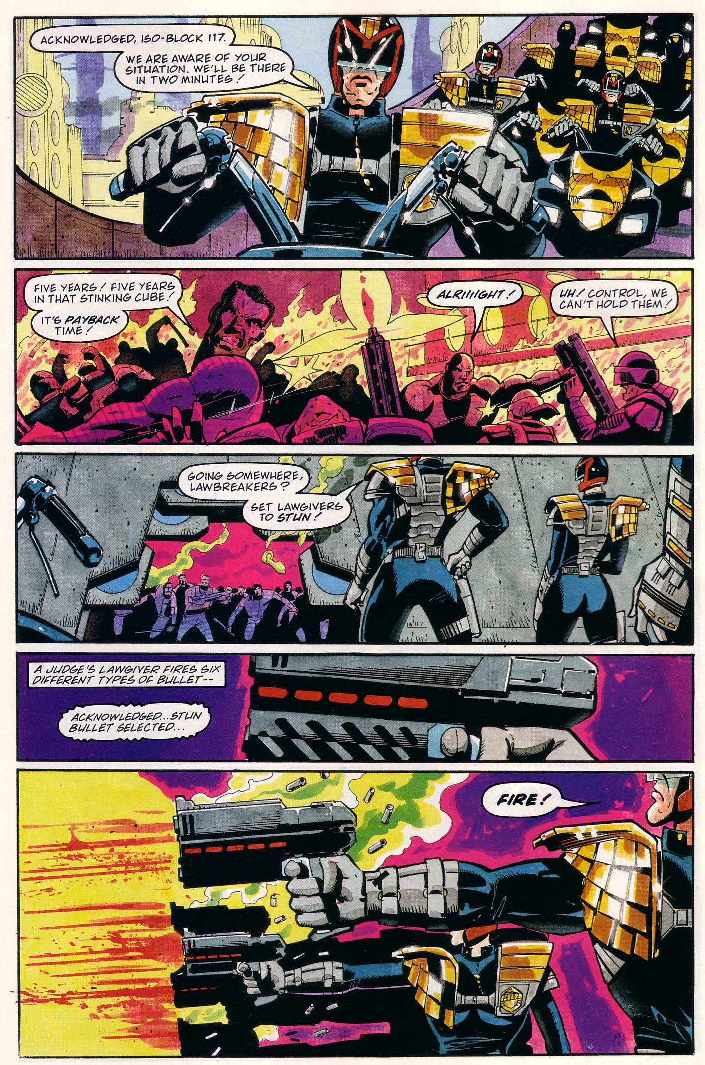 Read online Judge Dredd Lawman of the Future comic -  Issue #11 - 6